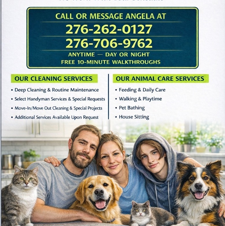 24 hour cleaning + animal care