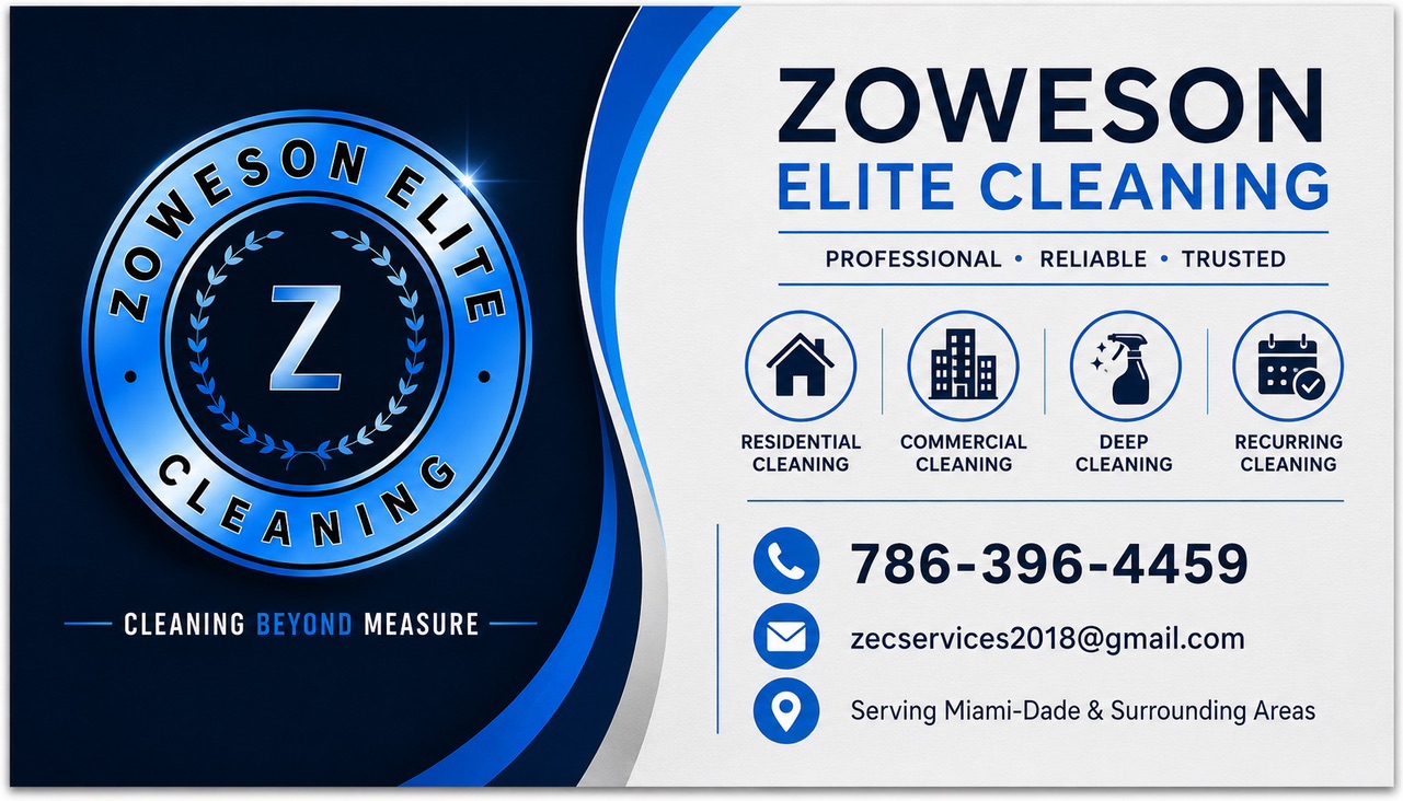 Zoweson elite cleaning