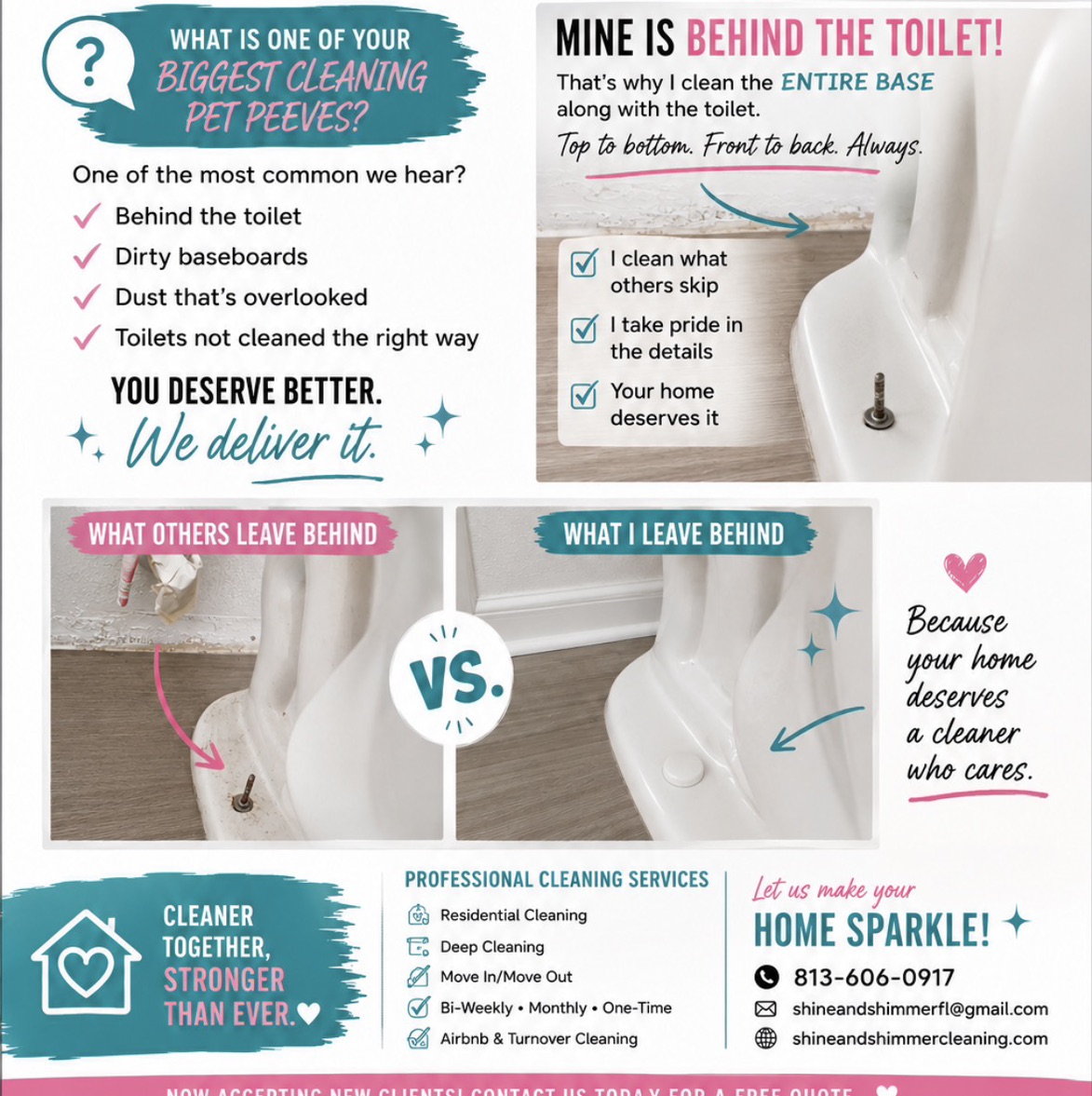 shine and shimmer cleaning services LLc