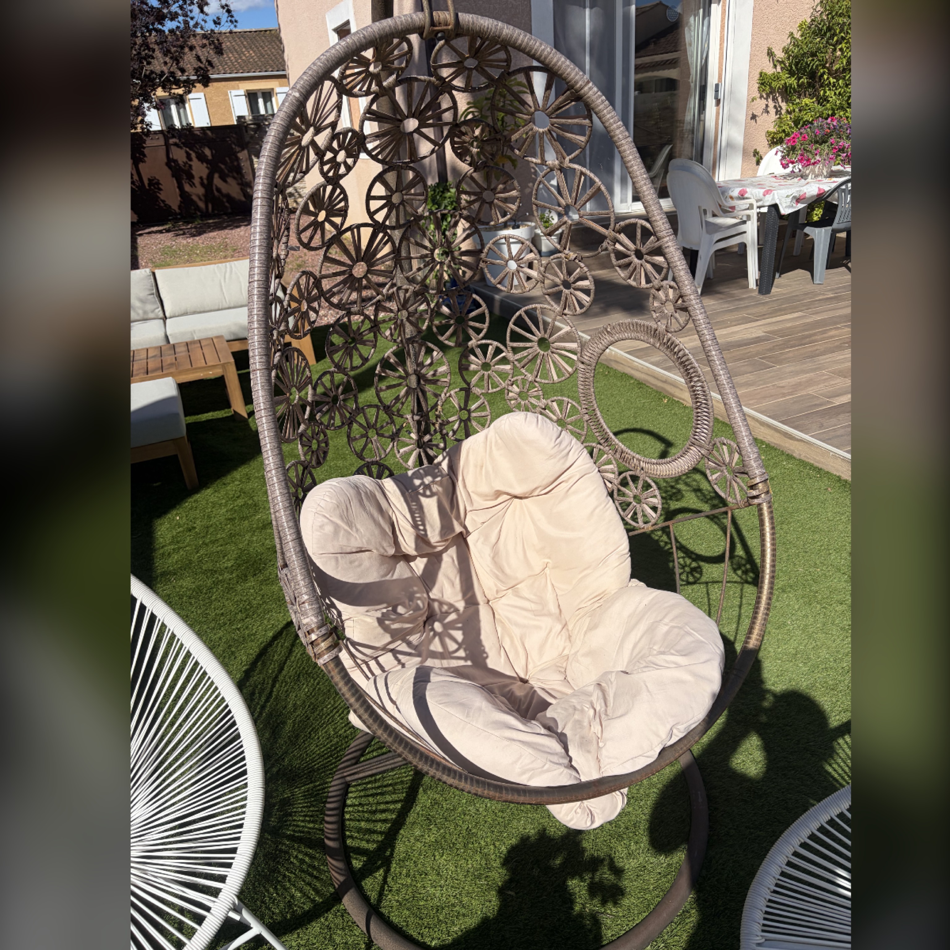 Fauteuil suspendu nid d'oiseau