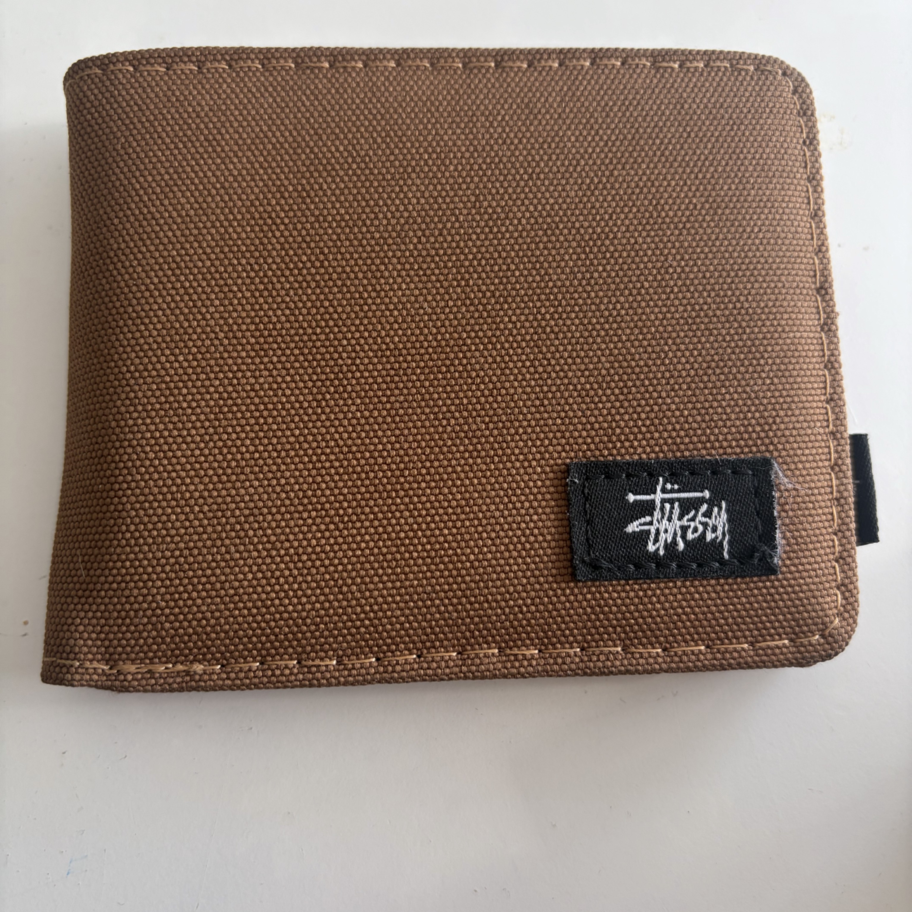 Portefeuille Stüssy Bifold Marron en Toile