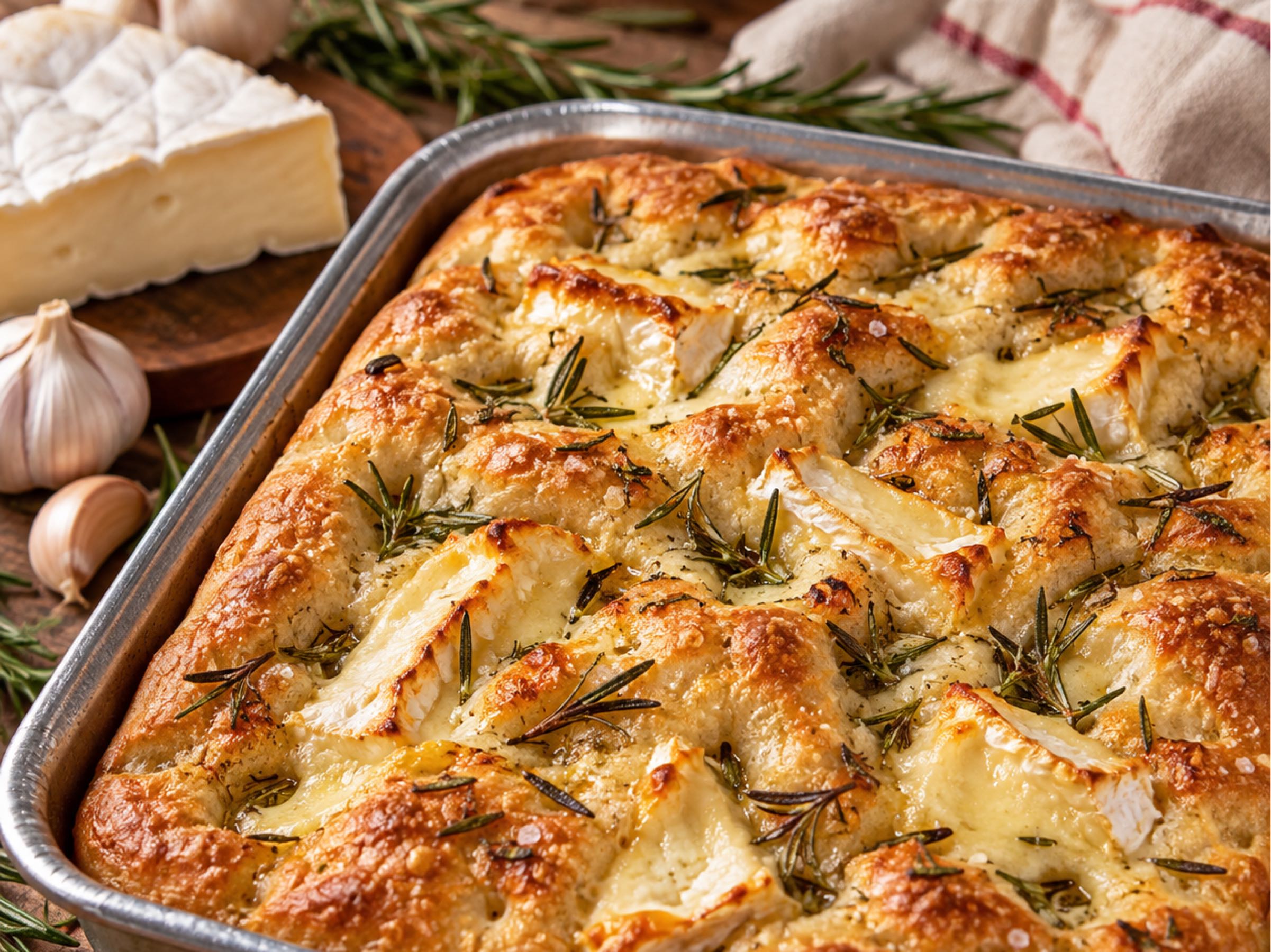 Thumbnail image 1 for Rosemary Brie Focaccia