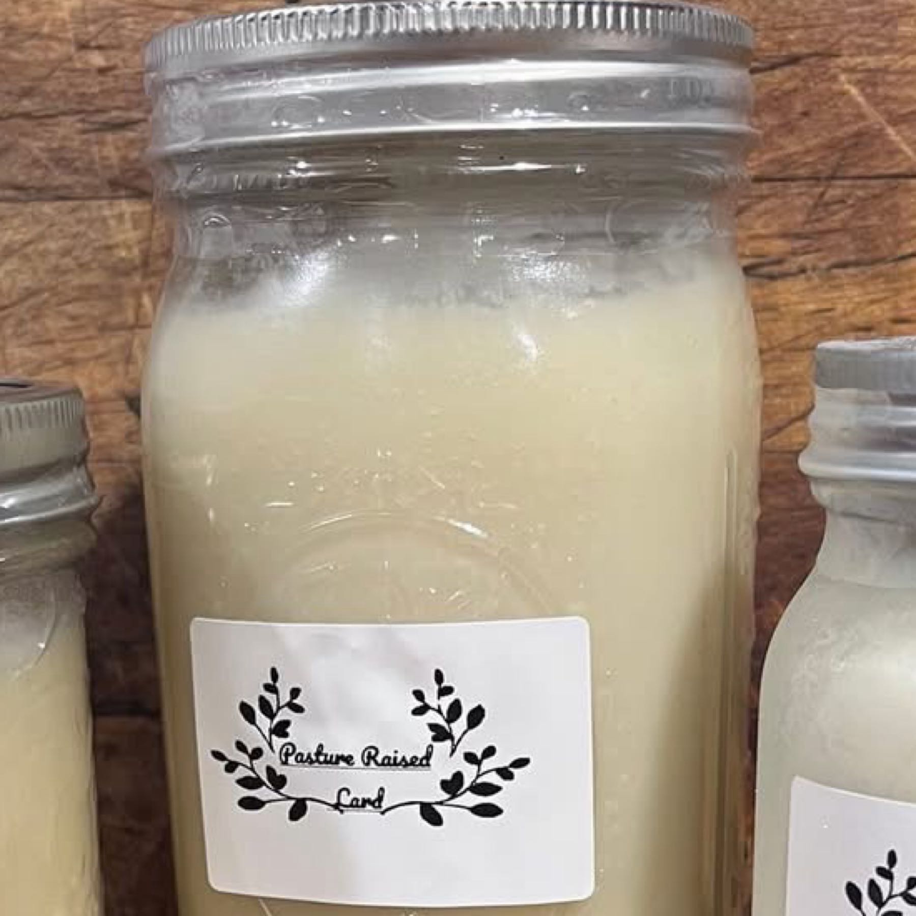 Lard-rendered back fat quart