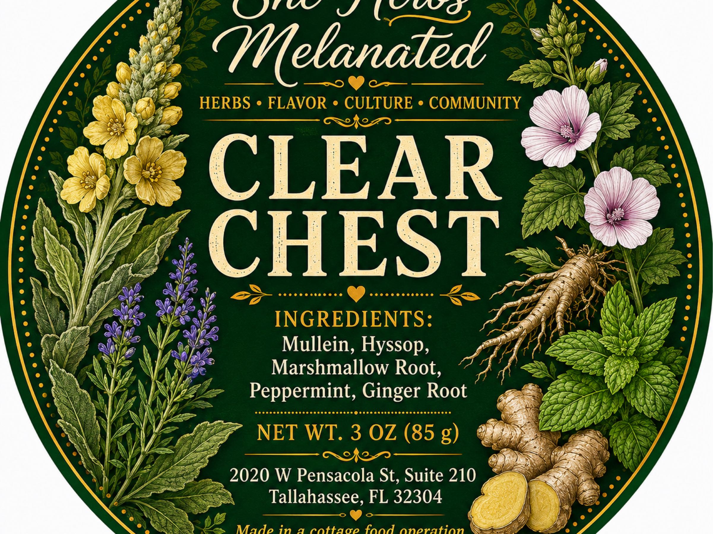 3 Ozs Clear Chest Herbal Blend.