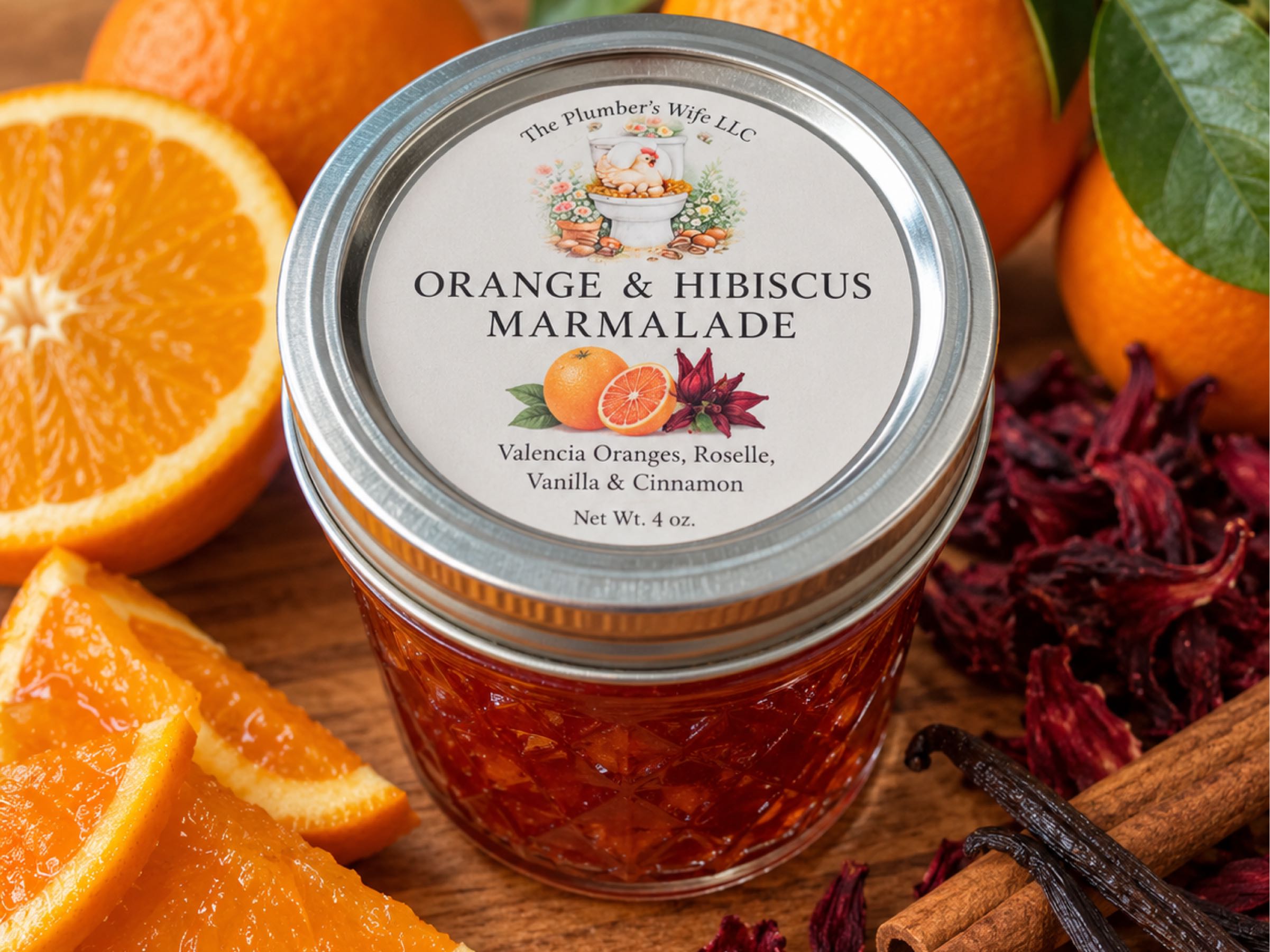 Farm-Grown Hibiscus & Orange Marmalade