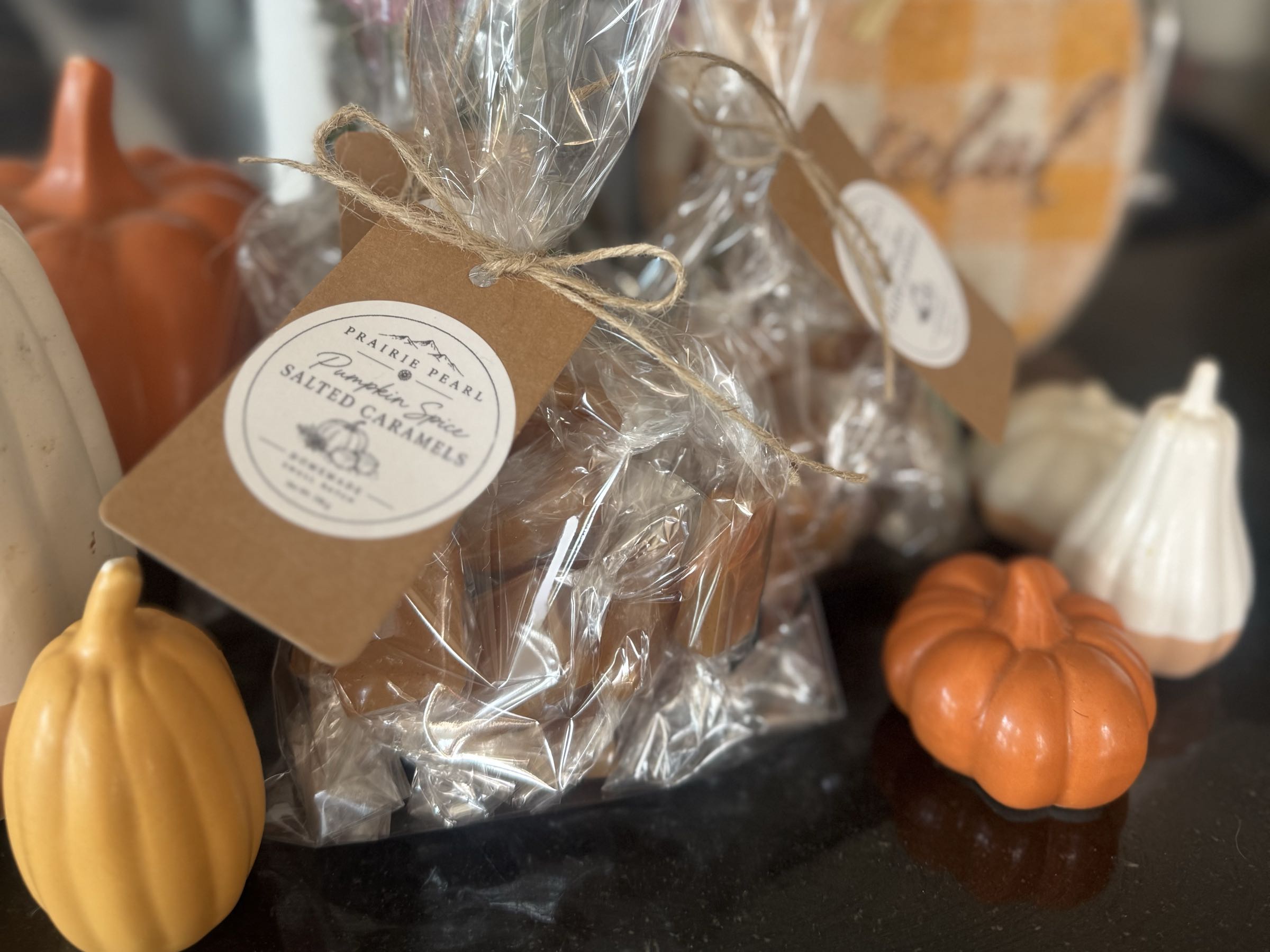 Thumbnail image 2 for Pumpkin Spice Salted Chewy Caramels
