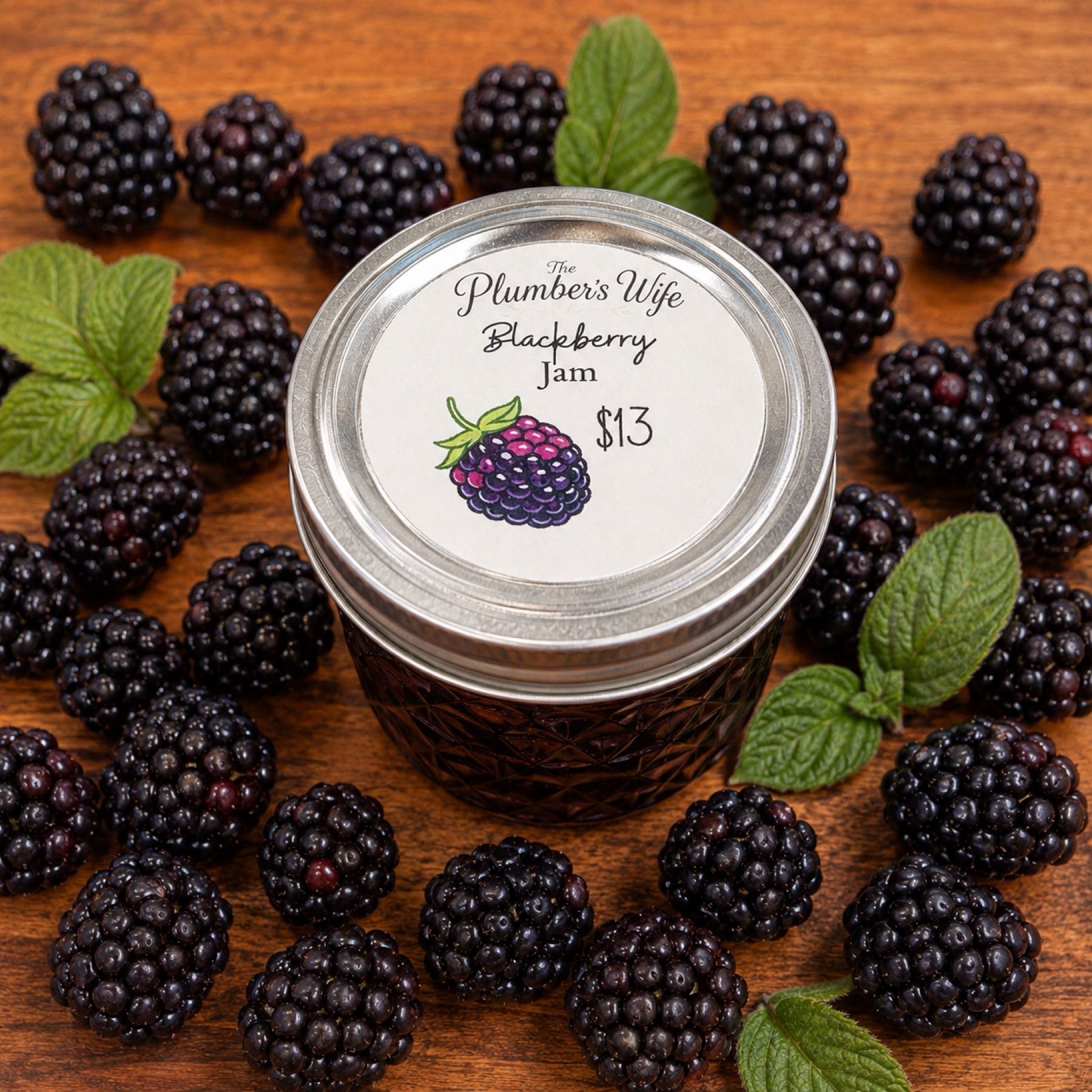 1/2 Pint Blackberry Jam