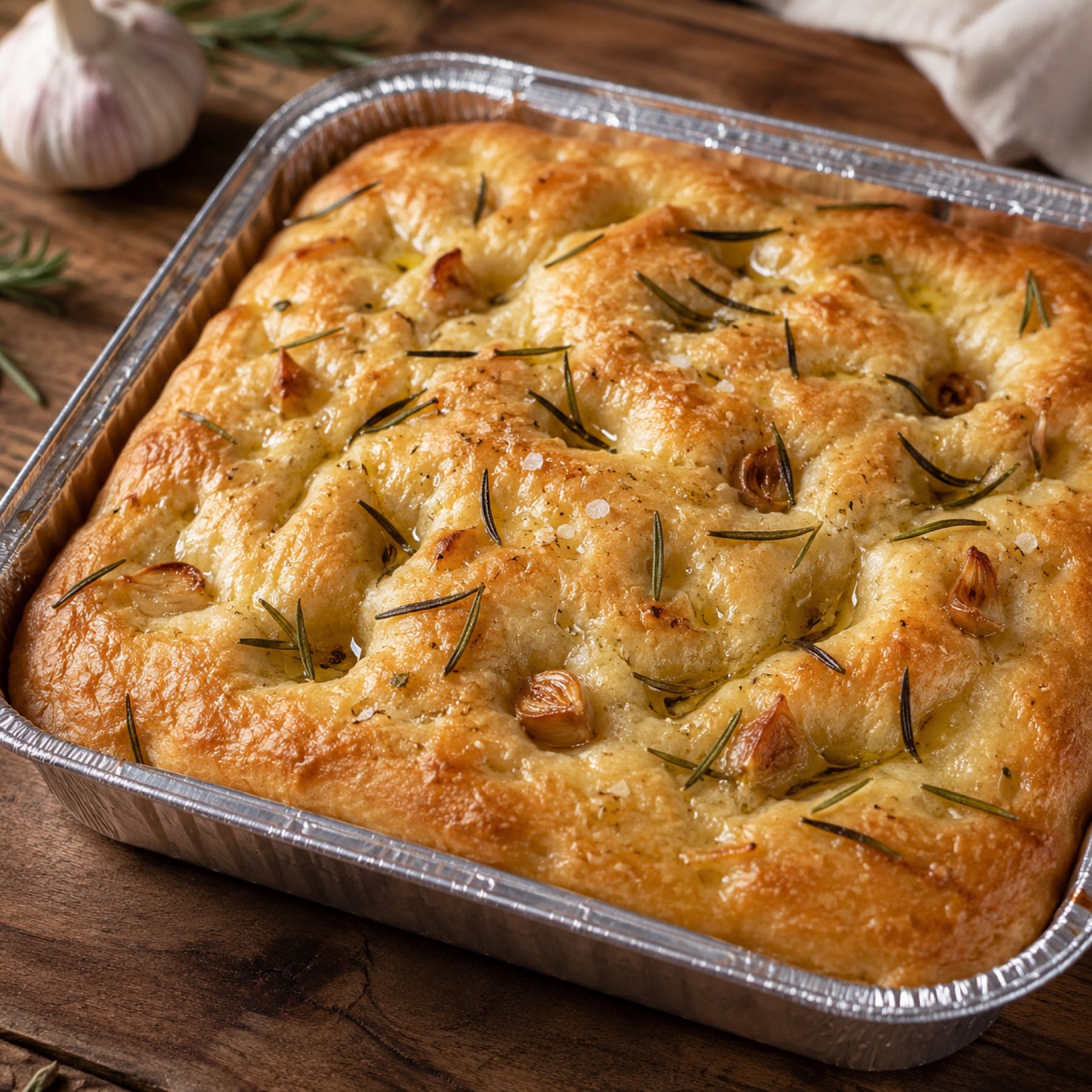 Thumbnail image 1 for Rosemary & Roasted Garlic Focaccia