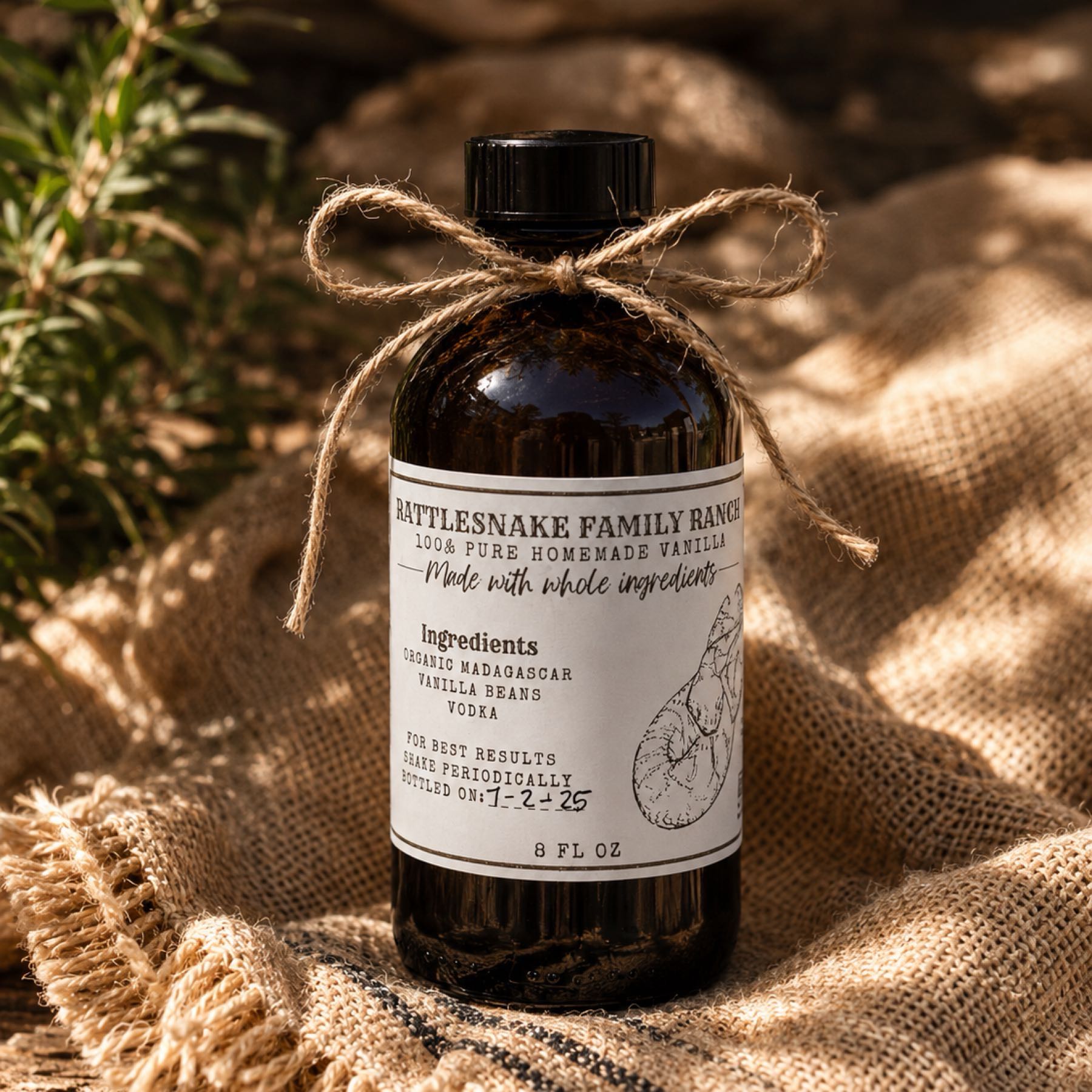 Organic Homemade Vanilla Extract