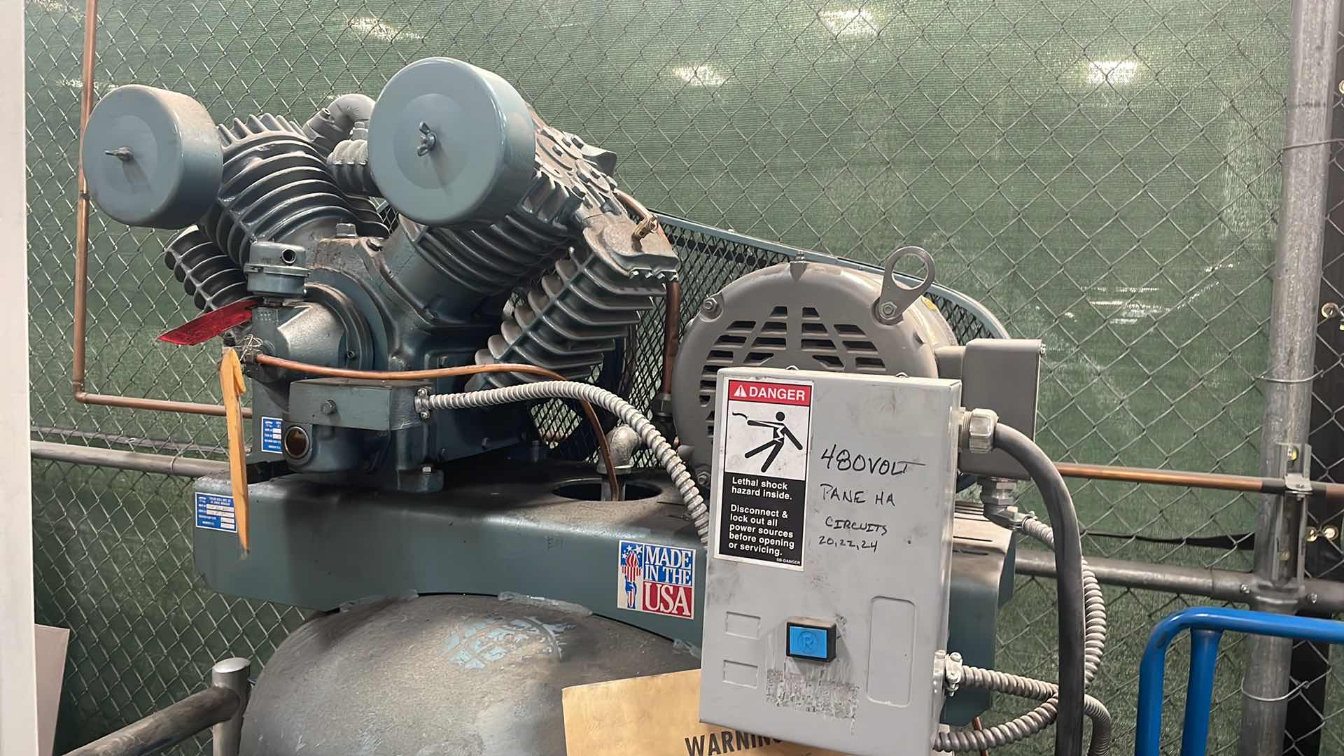 Photo 6 of SAYLOR-BEAL AIR COMPRESSOR MODEL VT-755-120 120 GALLON 10HP 208-230/460v