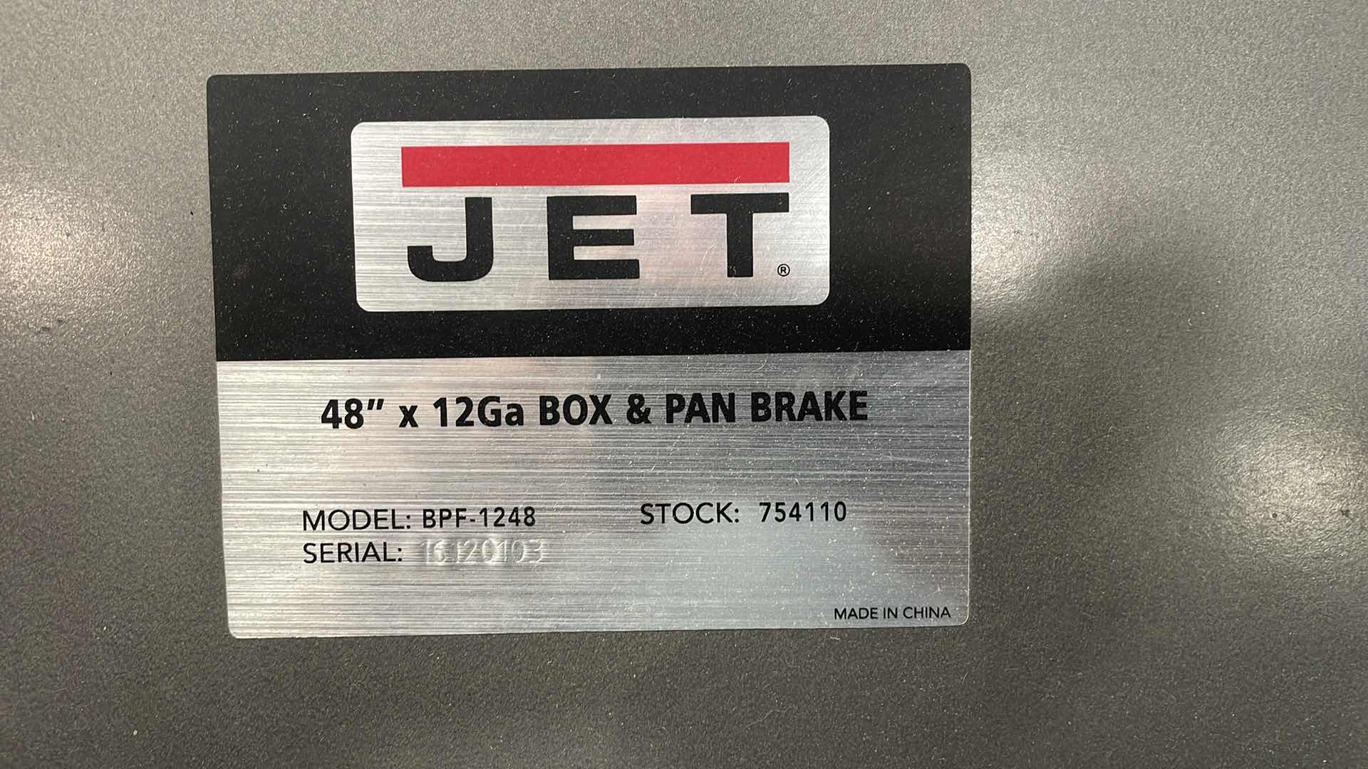 Photo 6 of JET 48” X 12GA BOX & PAN BRAKE

JET 48-INCH BOX AND PAN BRAKE, 12-GAUGE MILD STEEL (BPF-1248)