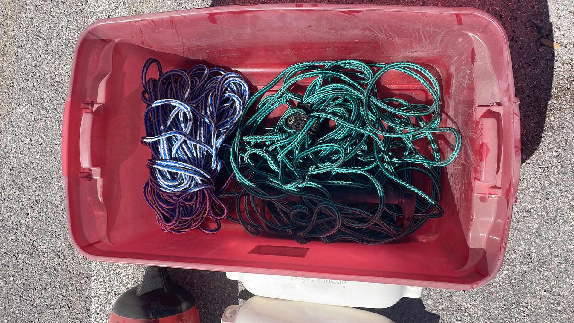 Photo 4 of BOATING EQUIPMENT BOUYS, ANCHOR WITH RUBBER COATED CHAIN AND 2 ROPES
