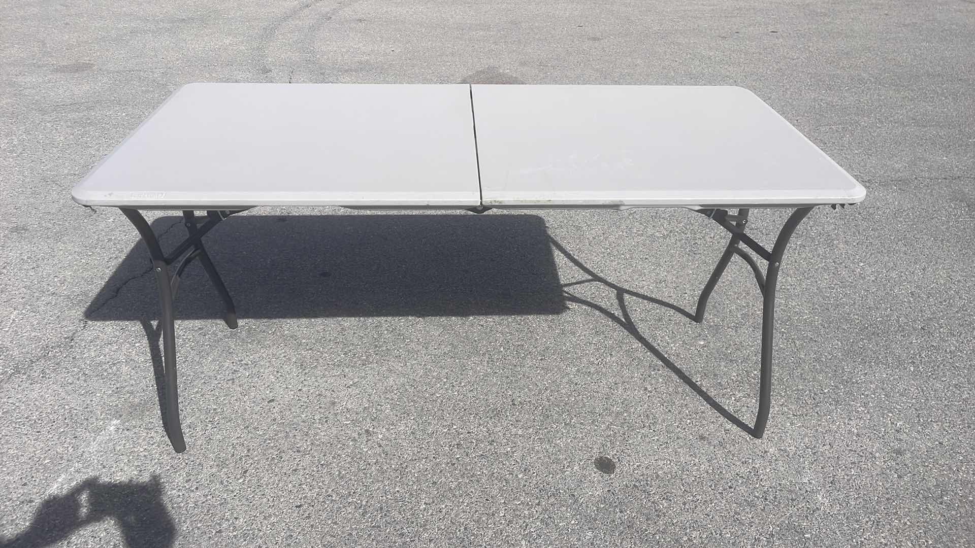 Photo 1 of LIFETIME PORTABLE TABLE 27-1/2” x 60” H29”