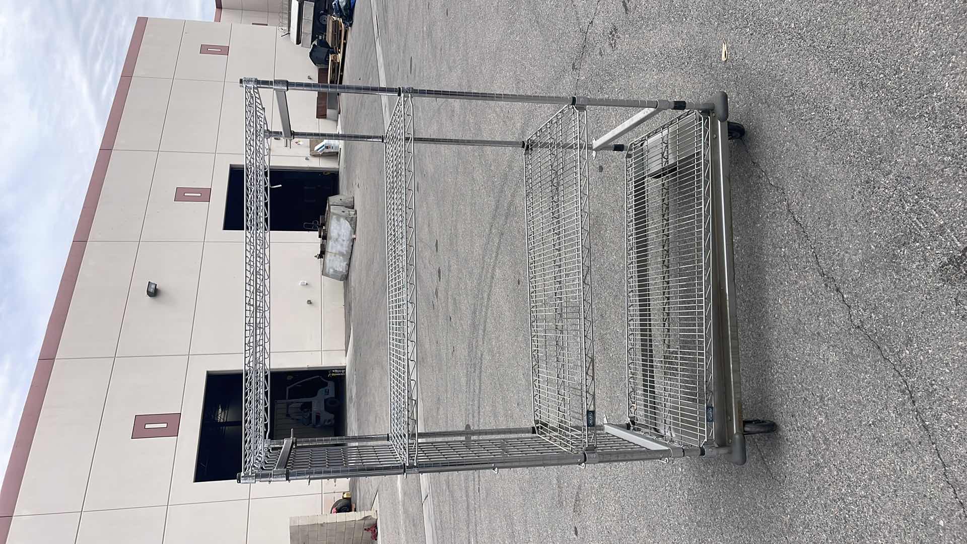 Photo 1 of NEXEL ENCLOSED WIRE EXCHANGE TRUCK W/4 SHELVES, 800 LB. CAPACITY, 48" X 24"  H69"