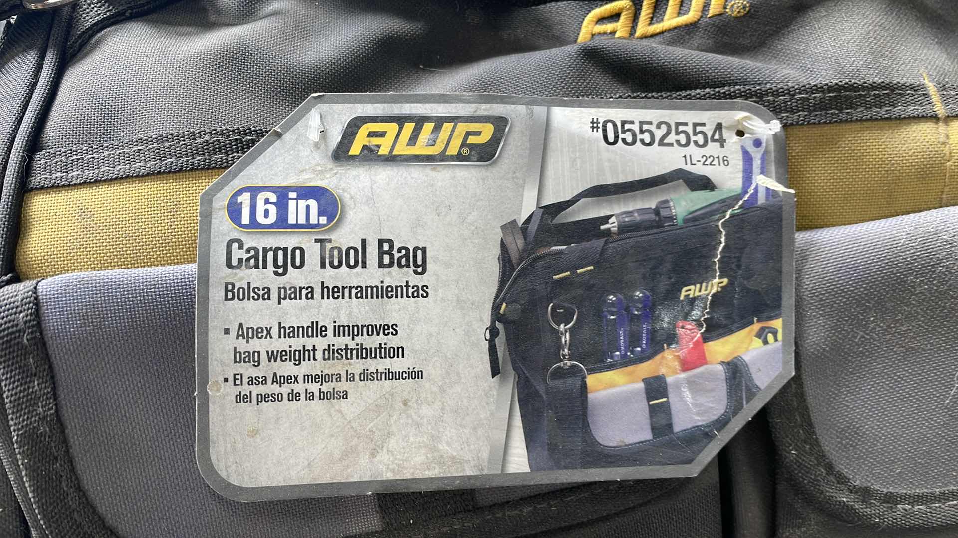 Photo 2 of AWP 16” CARGO TOOL BAG