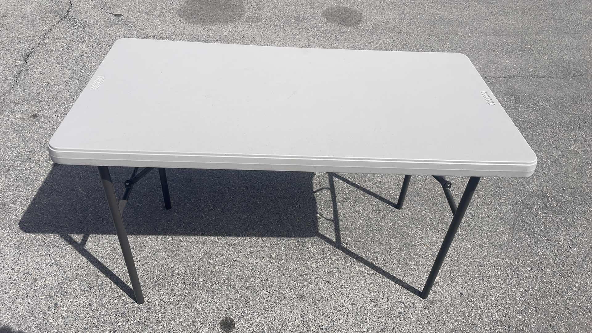 Photo 1 of LIFETIME 48” x 24” H30” FOLDABLE TABLE MODEL 80294