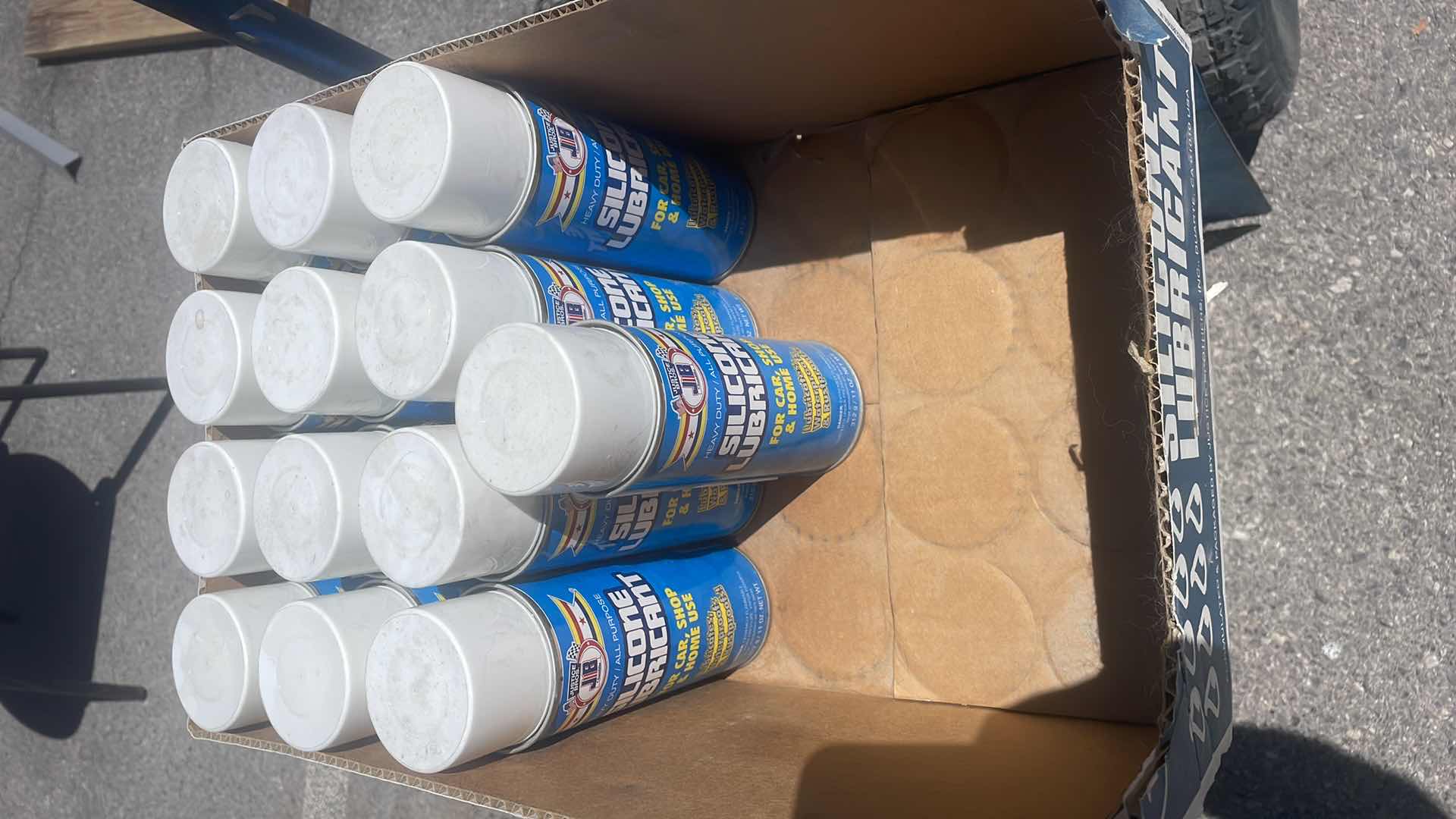 Photo 1 of JUSTICE BROS SILICONE LUBRICANT 13 CANS