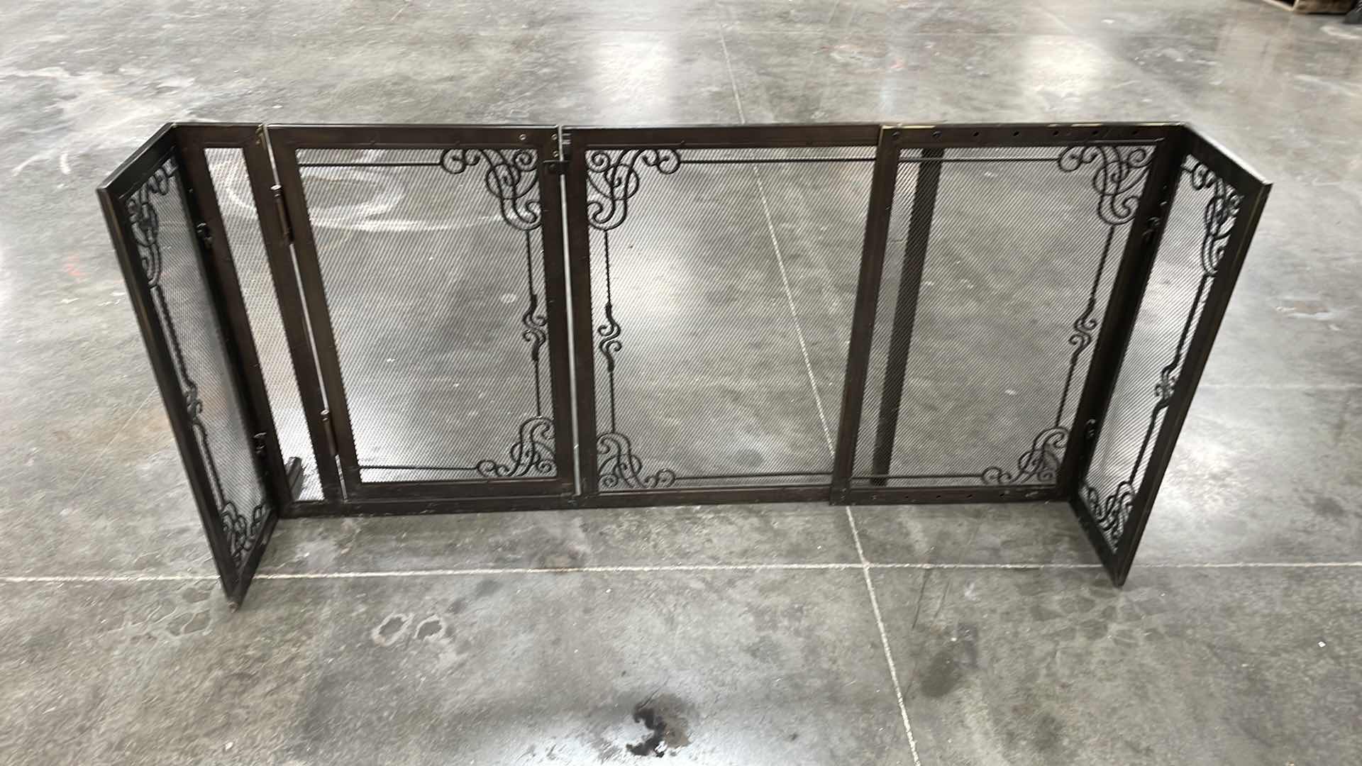 Photo 2 of FRONTGATE ADJUSTABLE FIRE PLACE GUARD WITH GATE 69” x 19” H34”