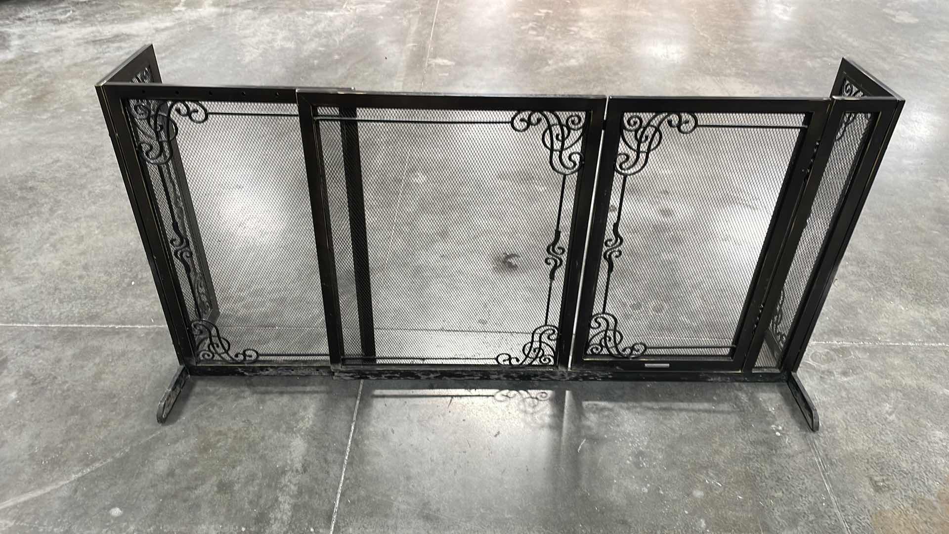 Photo 1 of FRONTGATE ADJUSTABLE FIRE PLACE GUARD WITH GATE 69” x 19” H34”