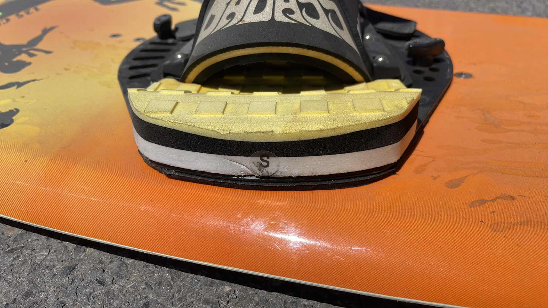 Photo 10 of DOUBLEUP WAKEBOARD 125CM WITH BADASS BINDINGS SIZE SMALL AND POLYPRO BOOGIE BOARD