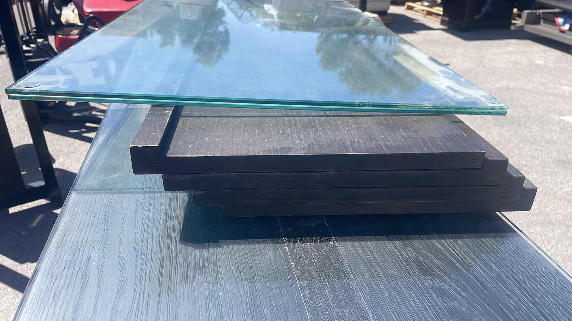 Photo 2 of 4 WOOD SHELVES 13” x 42”
2 GLASS SHELVES 22” x 36” 1/4” THICK