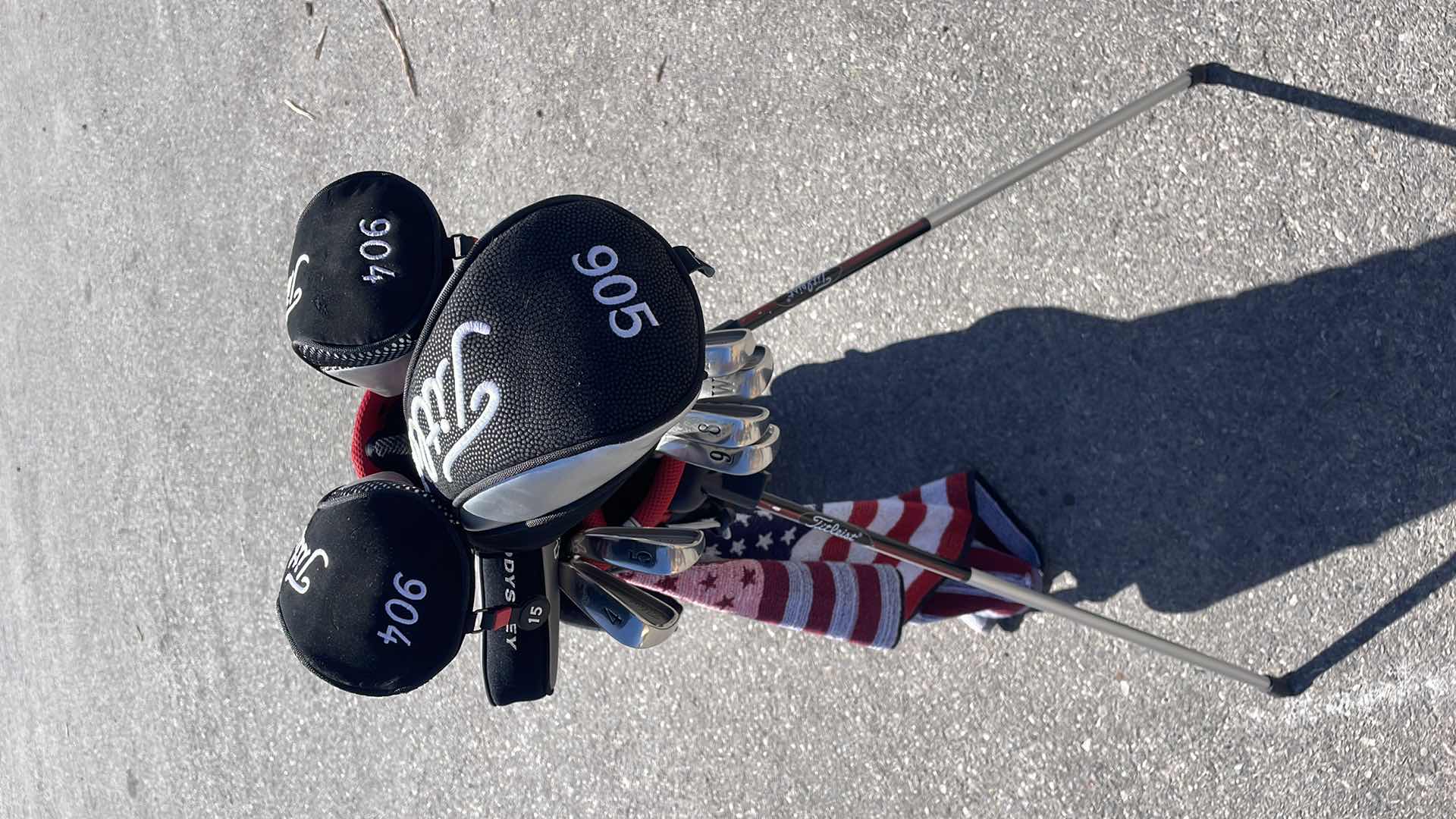 Photo 8 of TITLEIST GOLF CULBS FORGED 804 -OS IRONS 4-9 P & W , DRIVER, 3 WOOD, 5 WOOD ODYSSEY PUTTER 6600