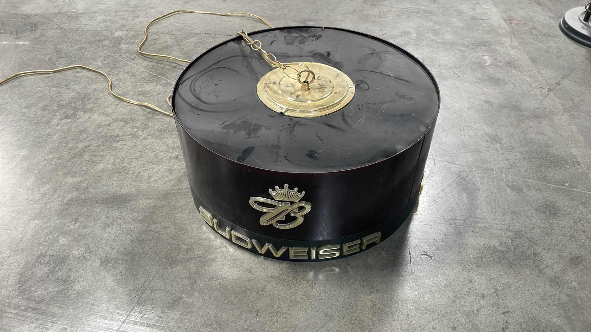 Photo 1 of BUDWEISER HANGING LIGHT 20” DIAMETER 9”HIGH