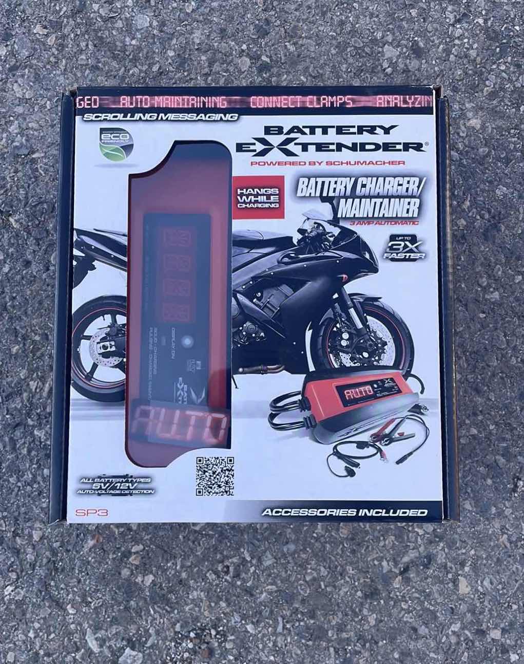 Photo 1 of FACTORY SEALED SCHUMACHER SP1356 3A 6V/12V AUTOMATIC BATTERY CHARGER/MAINTAINER