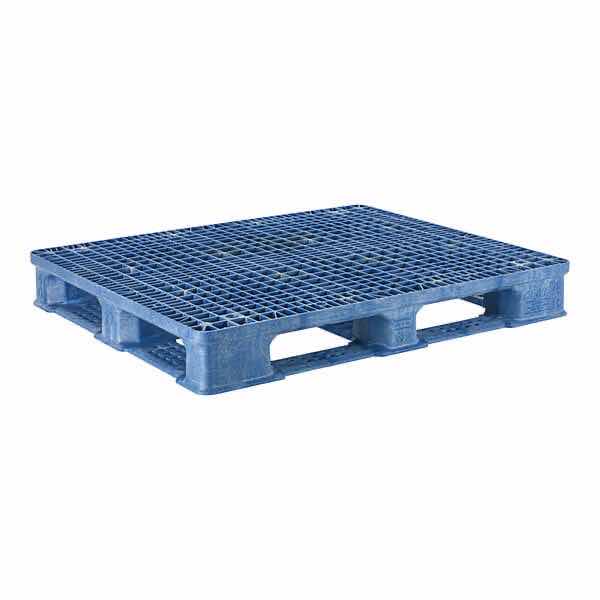 Photo 1 of ORBIS 4969187 RACKOCELL 48" X 40" BLUE POLYETHYLENE RACKABLE PALLET