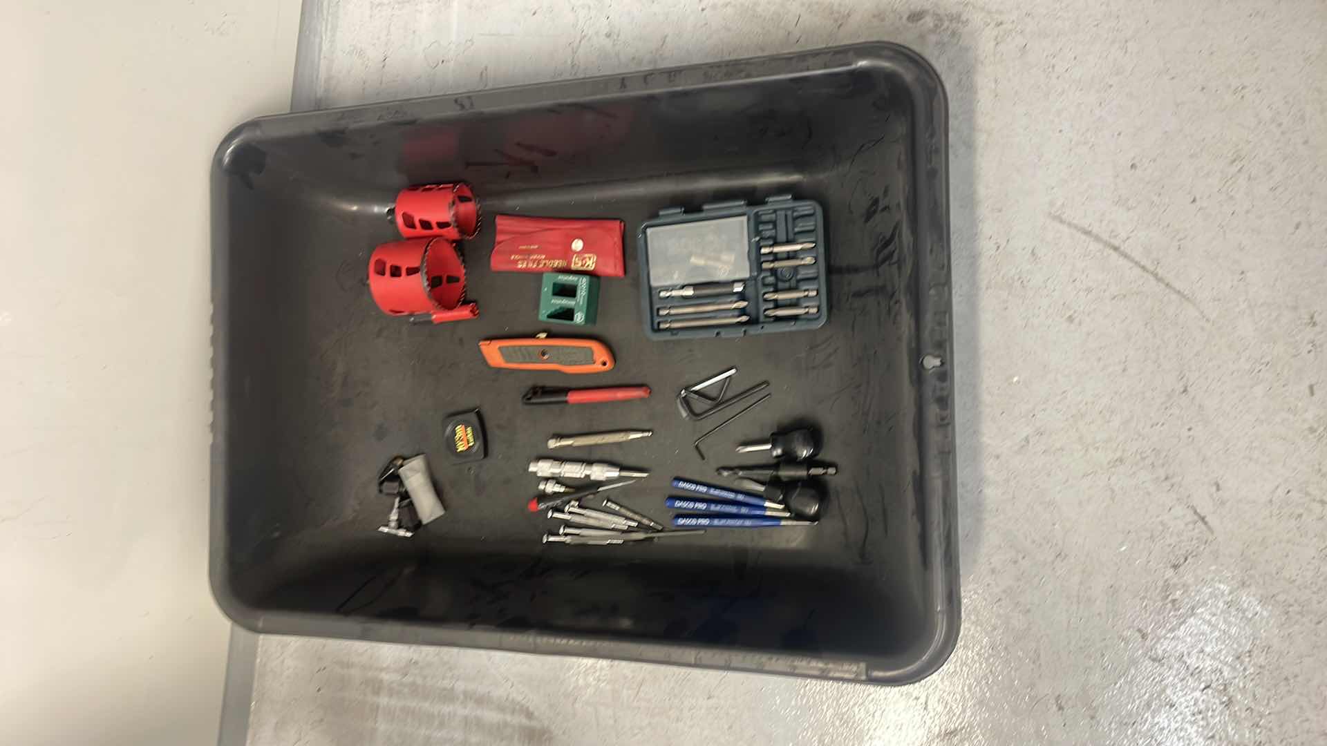 Photo 1 of MISC TOOLS IN 20” x 28” TUB