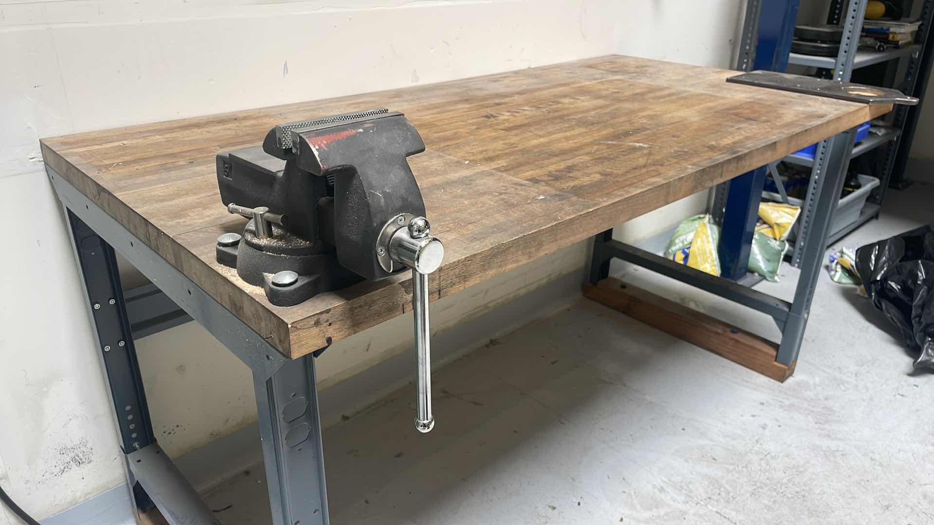 Photo 5 of WORK BENCH 72” x 36” WITH PALMGREN 5” VISE