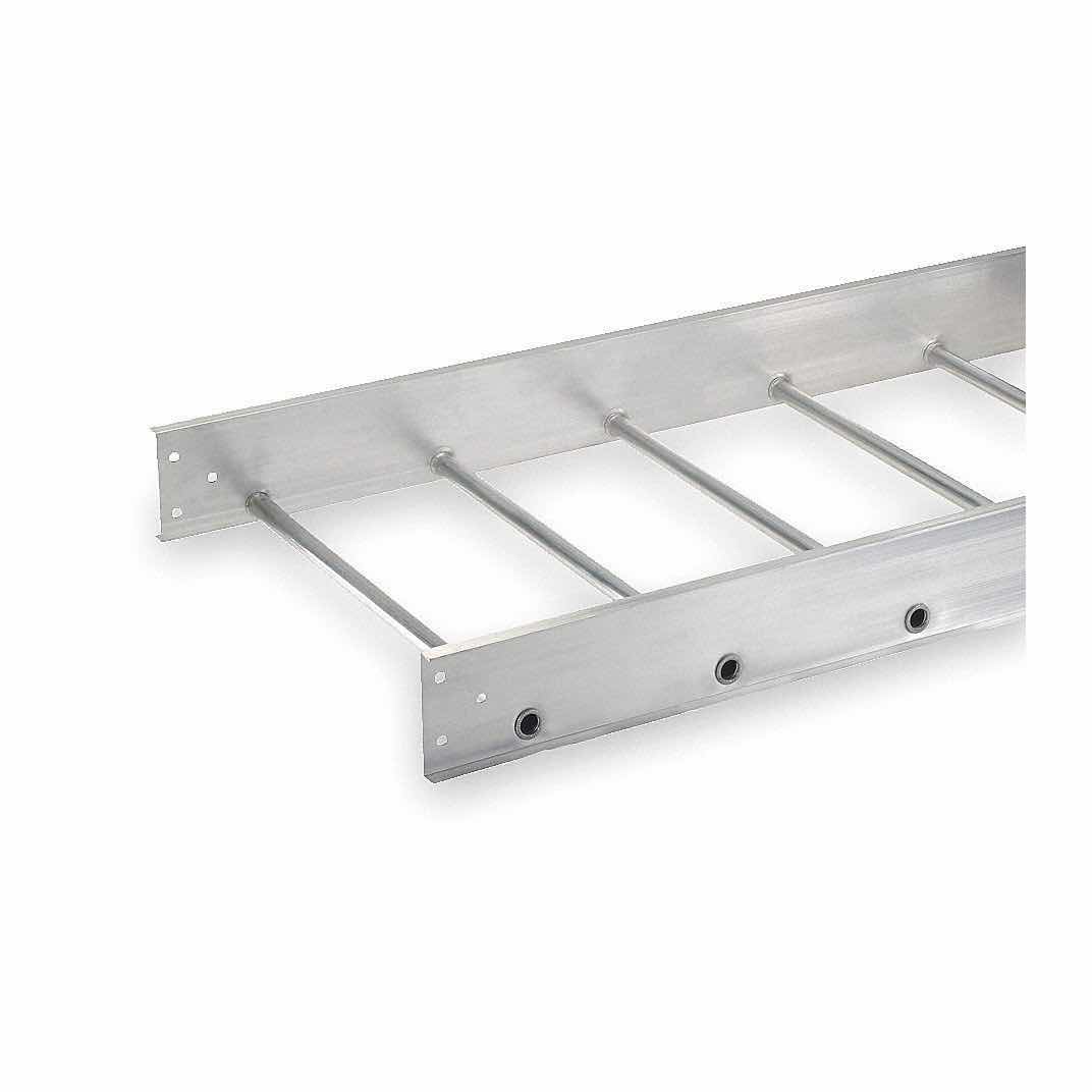 Photo 1 of COPE LADDER TRAY: 24 IN WD, 5 1/4 IN HT, 12 FT LADDER TRAY LG, ALUMINUM, 100 LB MODEL 3B48-24SL-12-09