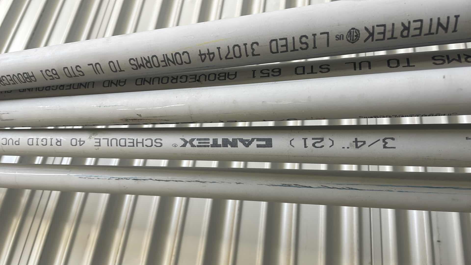 Photo 5 of ELECTRICAL CONDUIT SCHEDULE 40 3/4” 4-10’, SPARE 1” PC, 3/4 FLEX TUBING AND 15’ ROLL OF 12/3 ROMEX