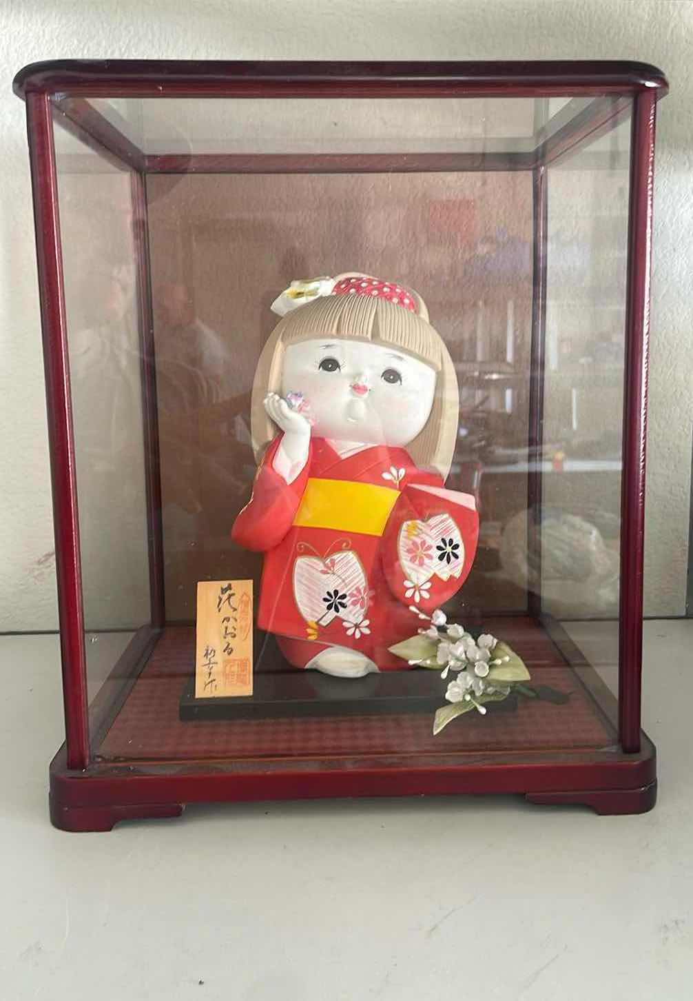 Photo 1 of JAPANESE HAKATA-NINGYO CLAY DOLL VINTAGE 11” X 9” X 13”