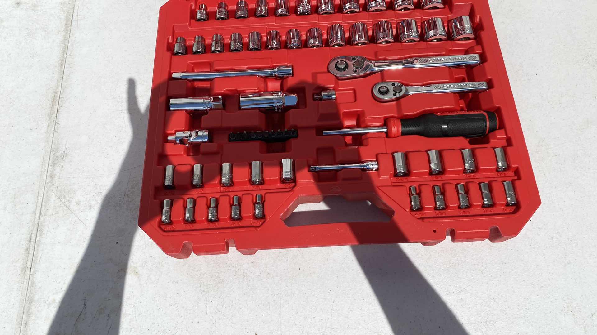 Photo 5 of CRAFTSMAN 105 PC. SAE/METRIC MECHANICS TOOL SET 1/4" & 3/8" DRIVE BRAND NEW