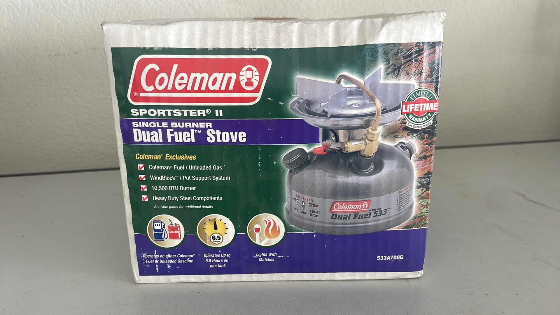 Photo 1 of COLEMAN SINGLE BURNER DUAL FUEL STOVE