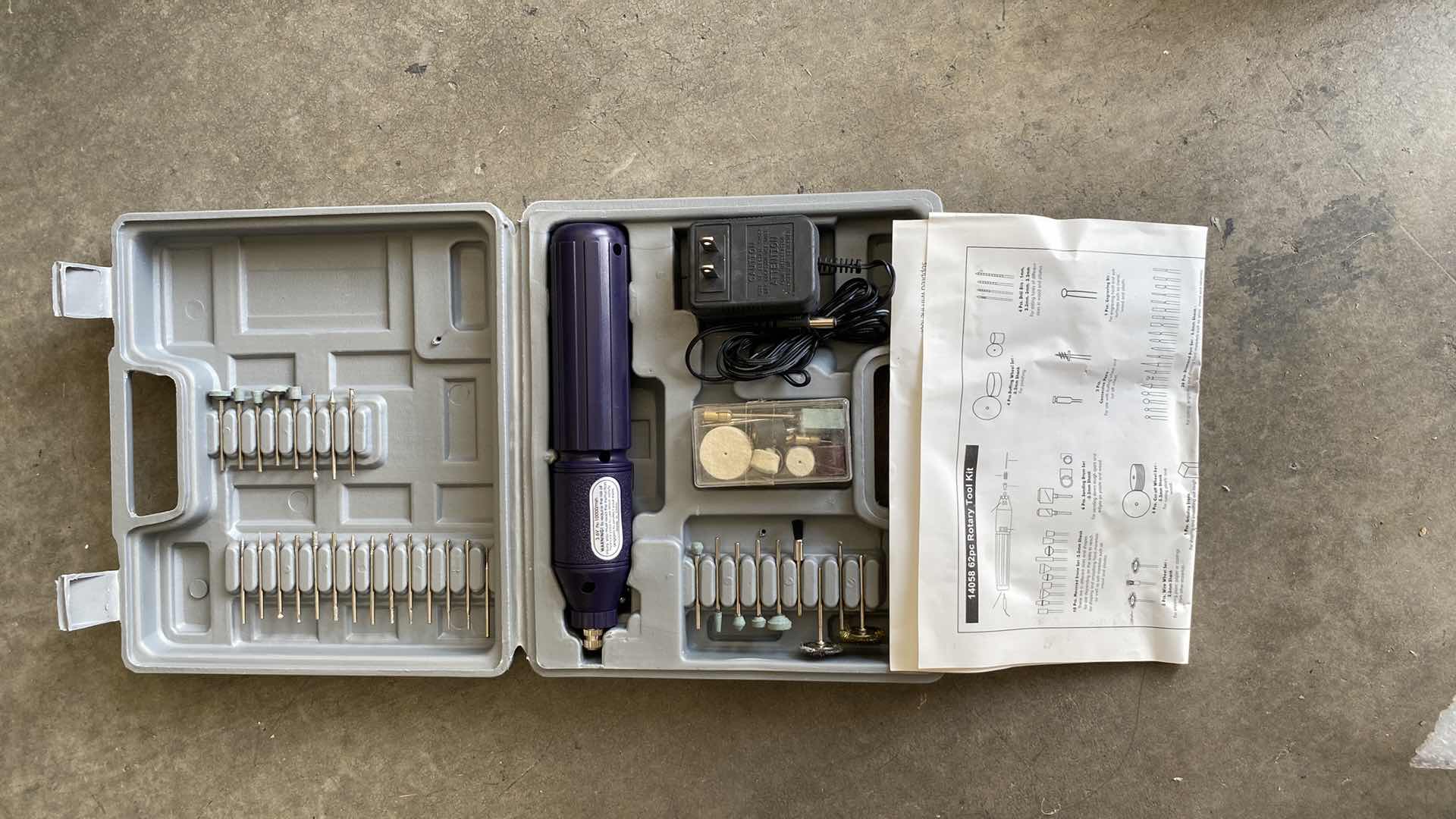 Photo 1 of 62 PC. ROTARY TOOL KIT 14058