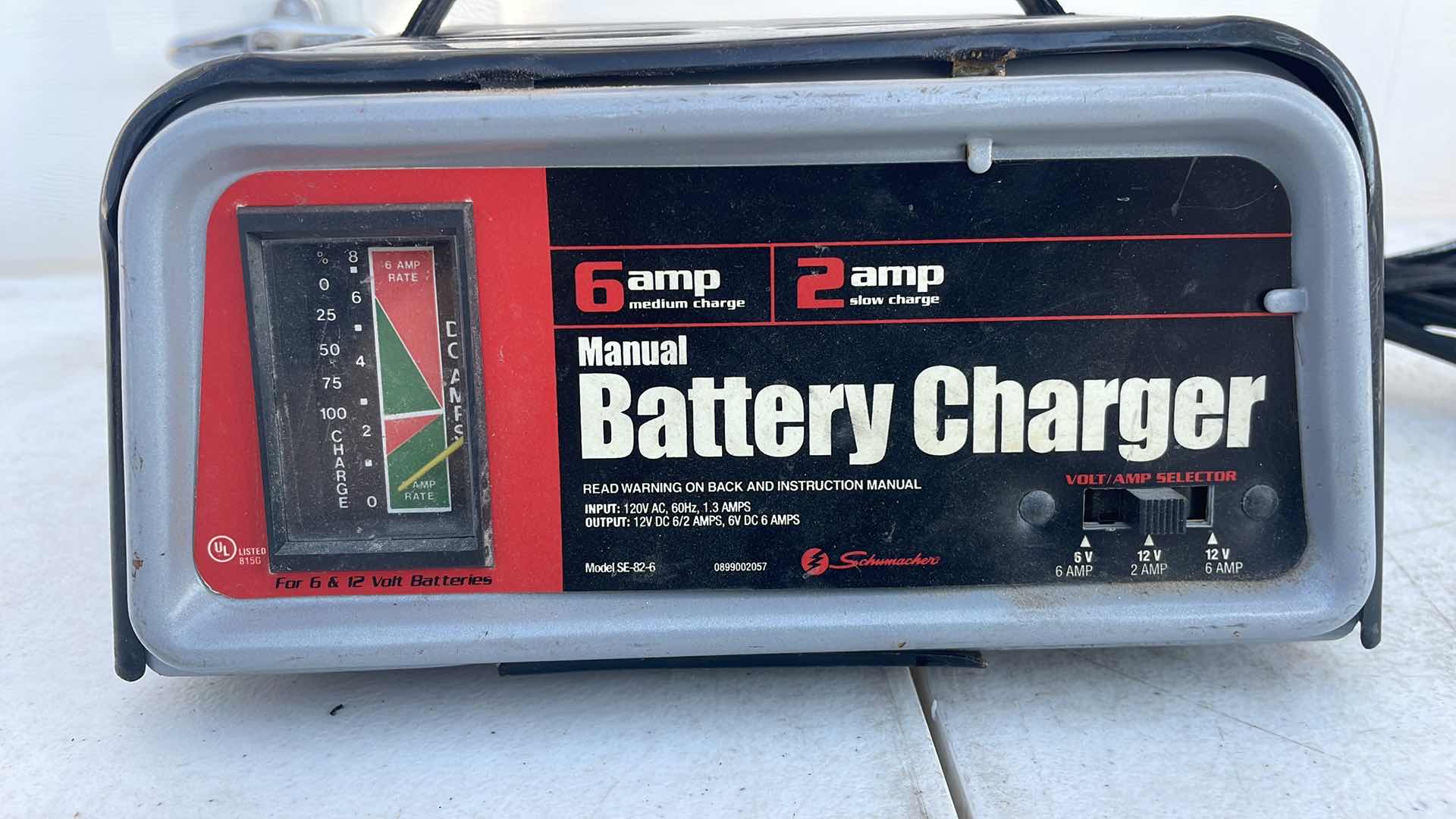 Photo 2 of MANUAL BATTERY CHARGER MODEL SE-82-6