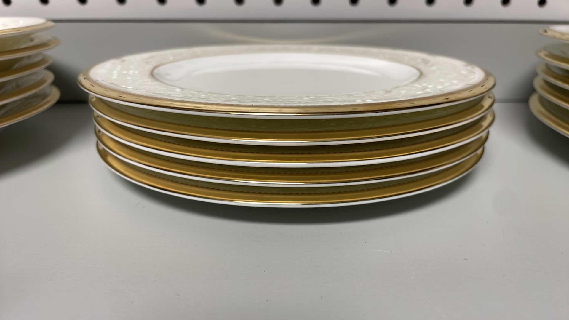 Photo 8 of NORITAKE WHITE PALACE FINE CHINA 
5 SALAD PLATES
5 BREAD AND BUTTER PLATES 
5 SAUCERS
2 WHITE PALACE CUPS