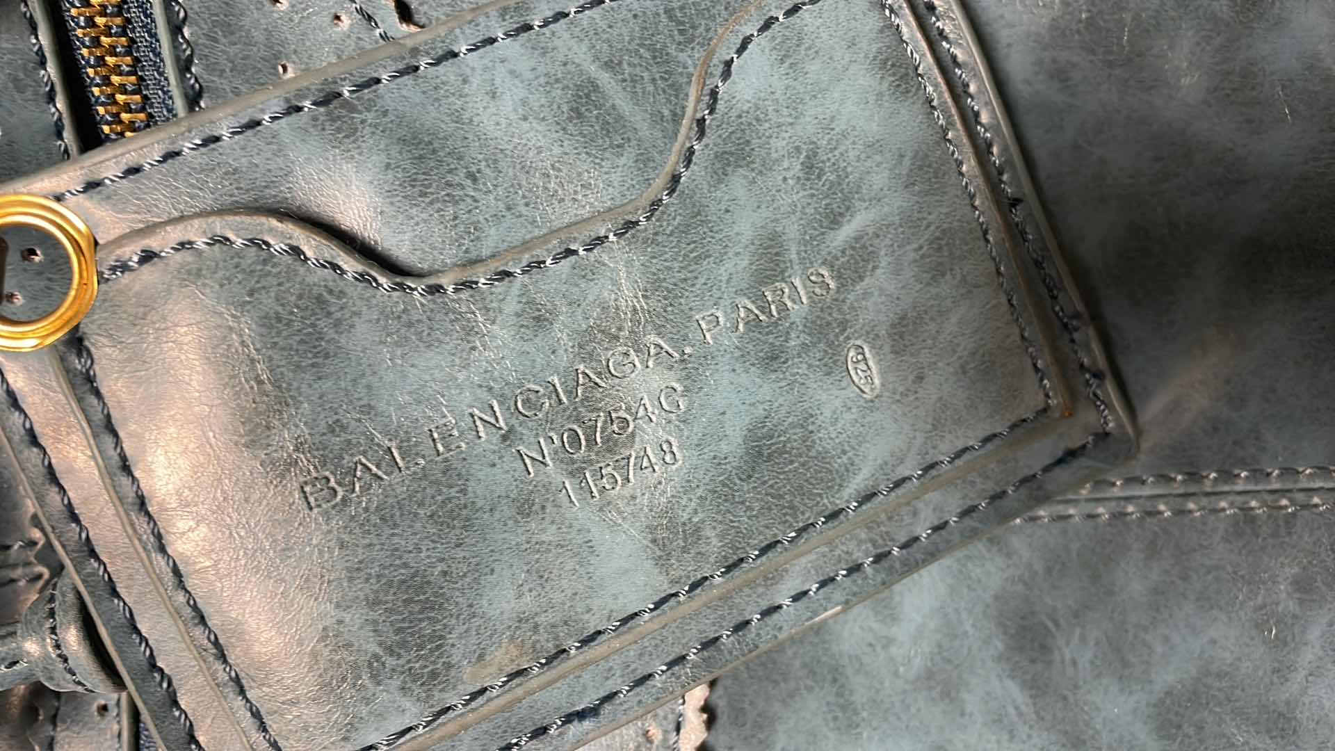 Photo 2 of BALENCIAGA PARIS, PURSE AUTHENTICITY IS UNKNOWN