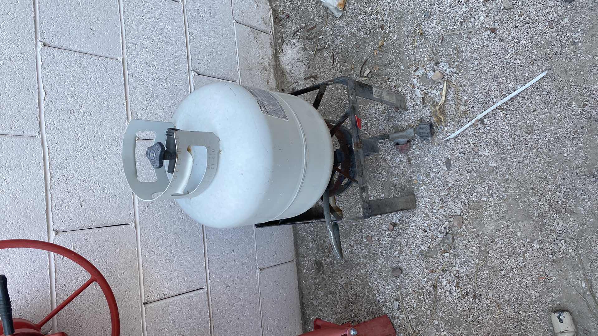 Photo 1 of OUTDOOR PROPANE BURNER WITH PROPANE TANK