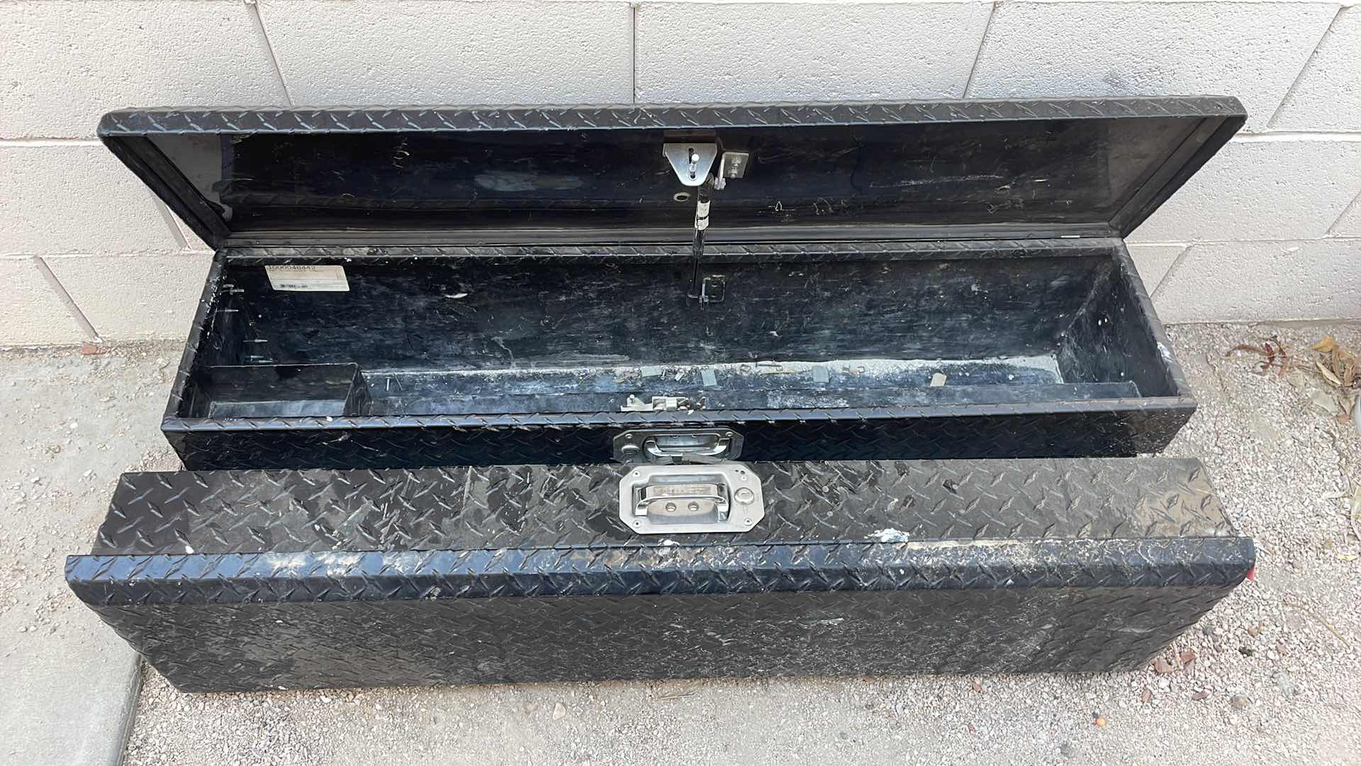 Photo 2 of 48” SIDE MOUNT TRUCK BED TOOL BOXES (2)