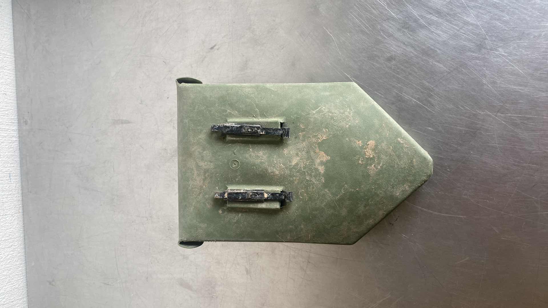 Photo 1 of ENTRENCHING SHOVEL MILITARY HARD CASE WITH BELT HOOKS