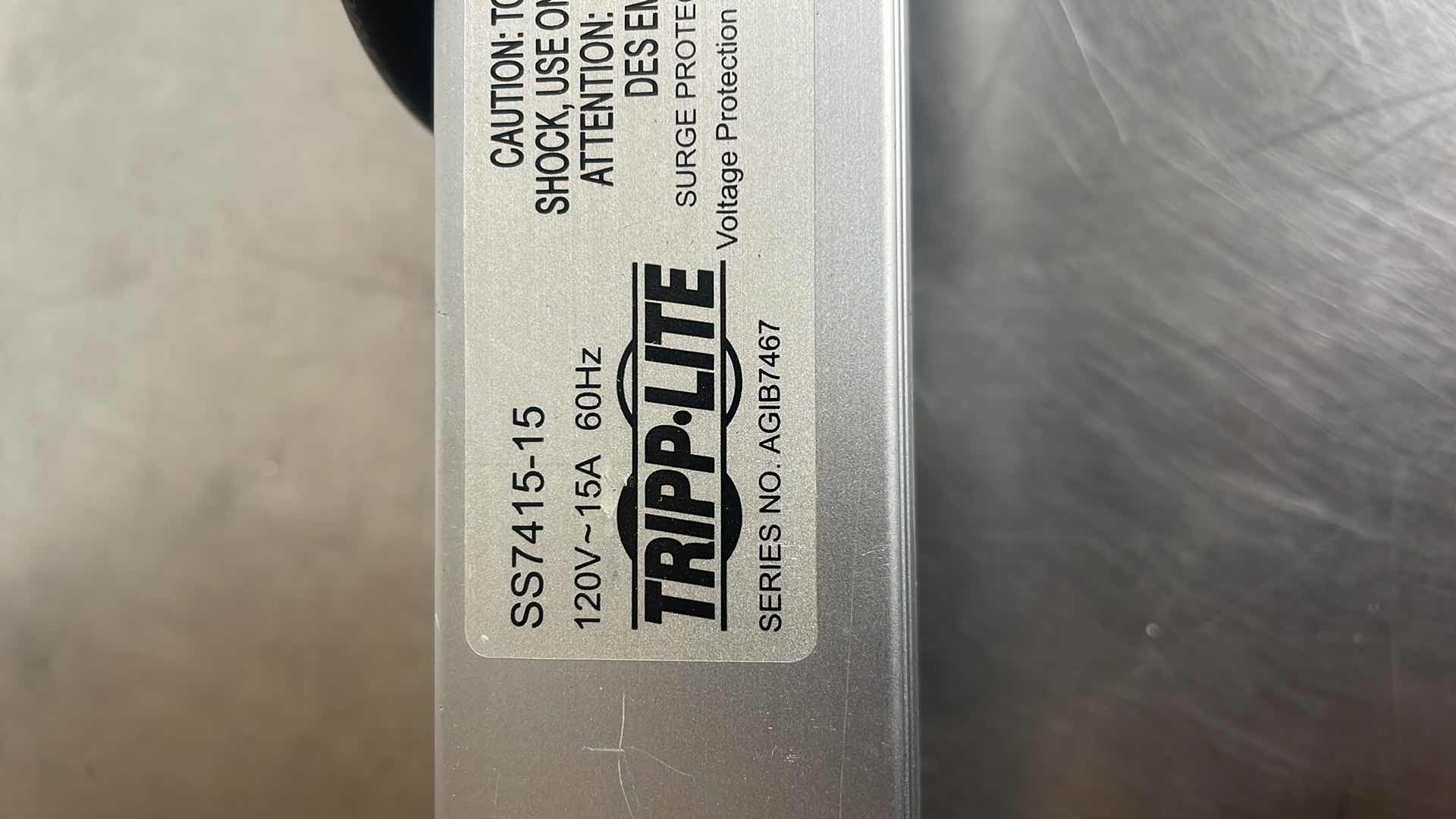 Photo 1 of TRIPP LITE POWER SURGE PROTECTOR OUTLET STRIP 16 OUTLETS SS7415-15