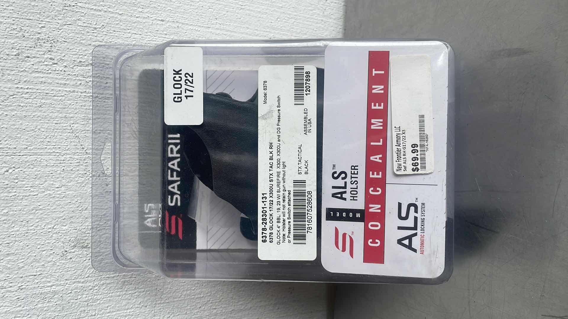 Photo 1 of 6378 GLOCK 17/22 X300U STX TAC BLACK RIGHT HAND
