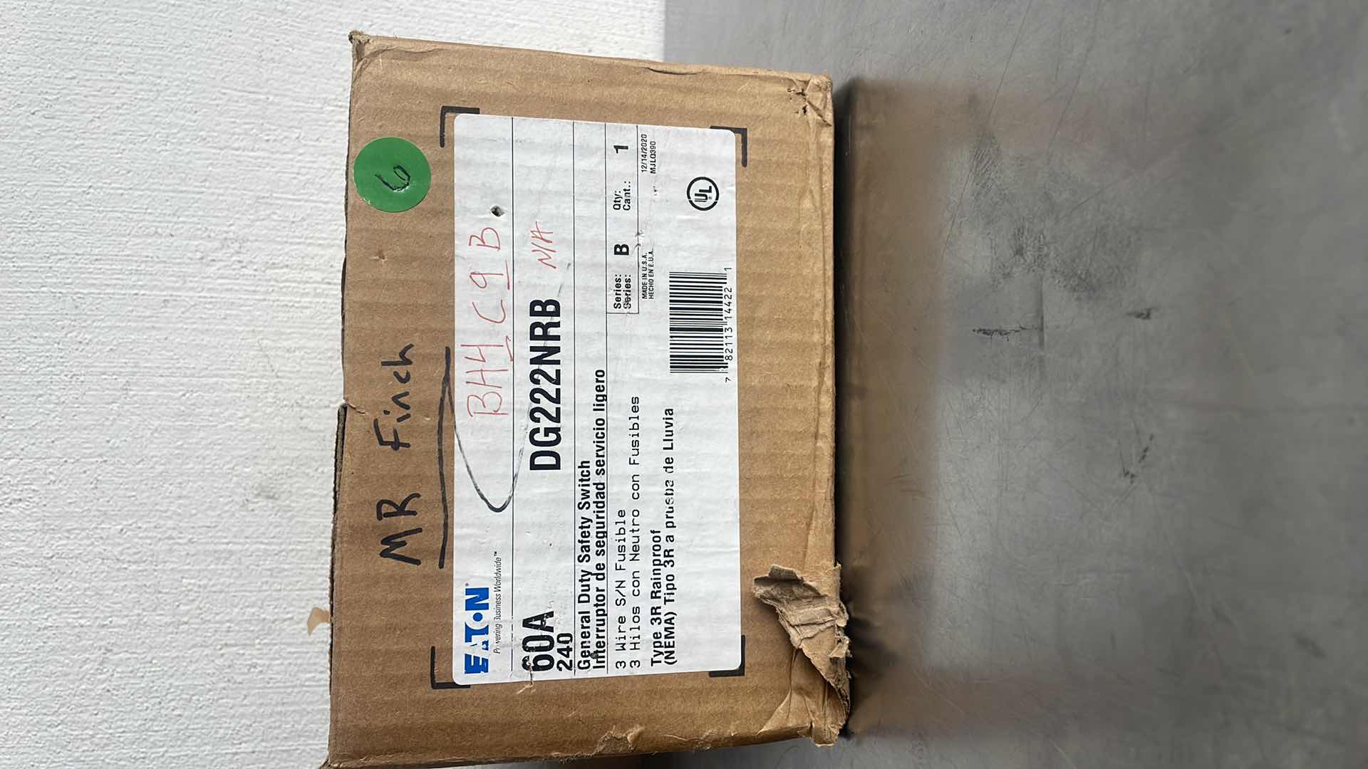 Photo 1 of EATON DG222NRB GENERAL DUTY SAFETY SWITCH 60A