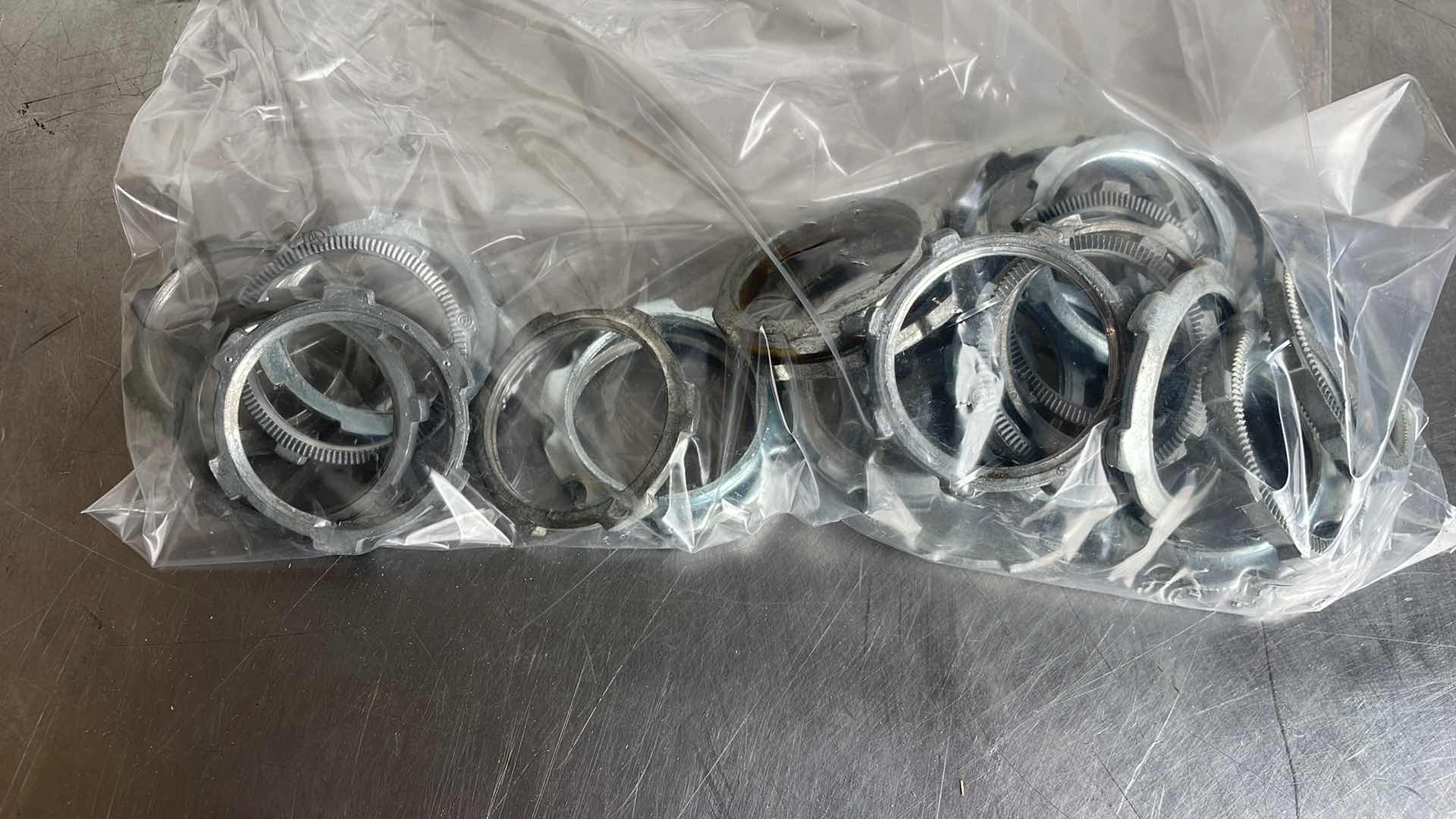Photo 1 of 976 PCS. ASSORTED CONDUIT LOCK NUTS 3/4", 1", 1-1/4" & 2"