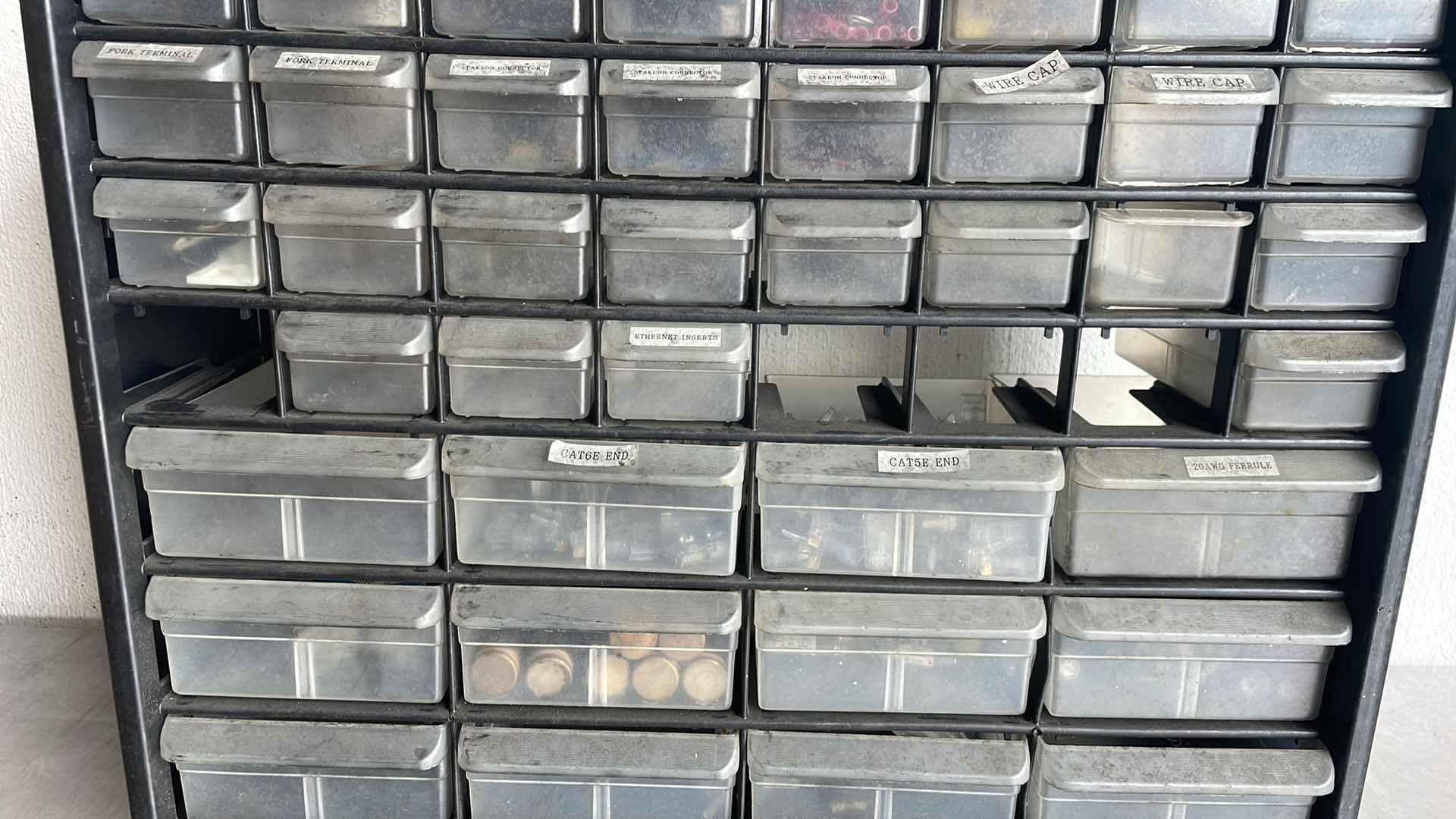Photo 1 of AKROMILS BIN SYSTEM WITH CONTENTS