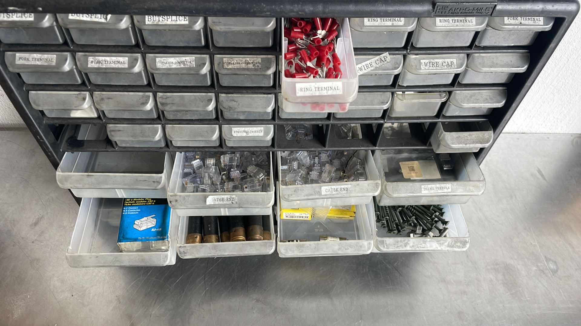 Photo 1 of AKROMILS BIN SYSTEM WITH CONTENTS