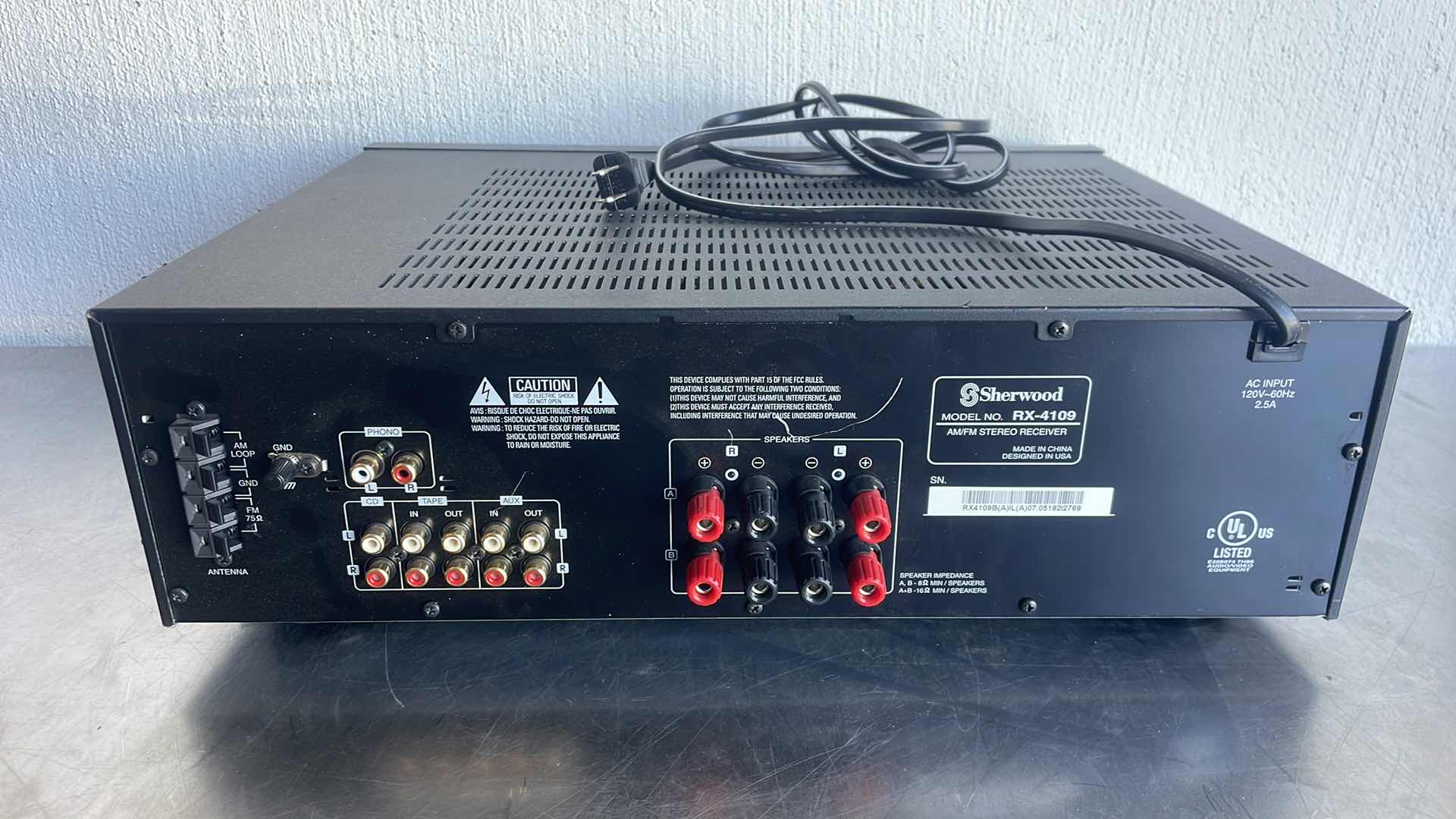 Photo 1 of SHERWOOD AM/FM STEREO RECEIVER RX-4109